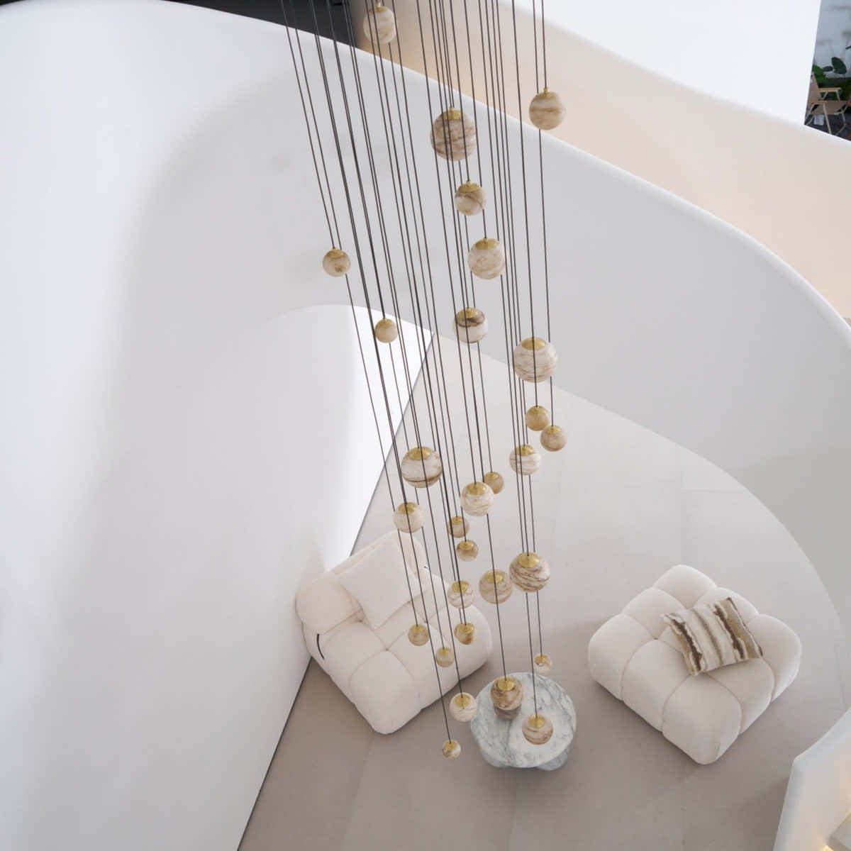 Sultana Alabaster Cluster Chandelier