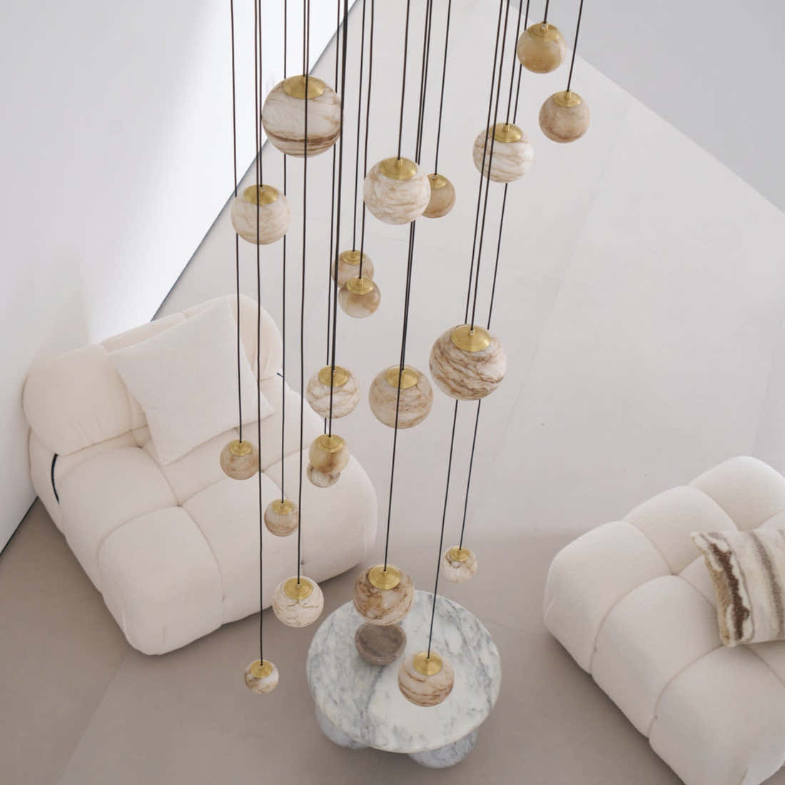 Sultana Alabaster Cluster Chandelier