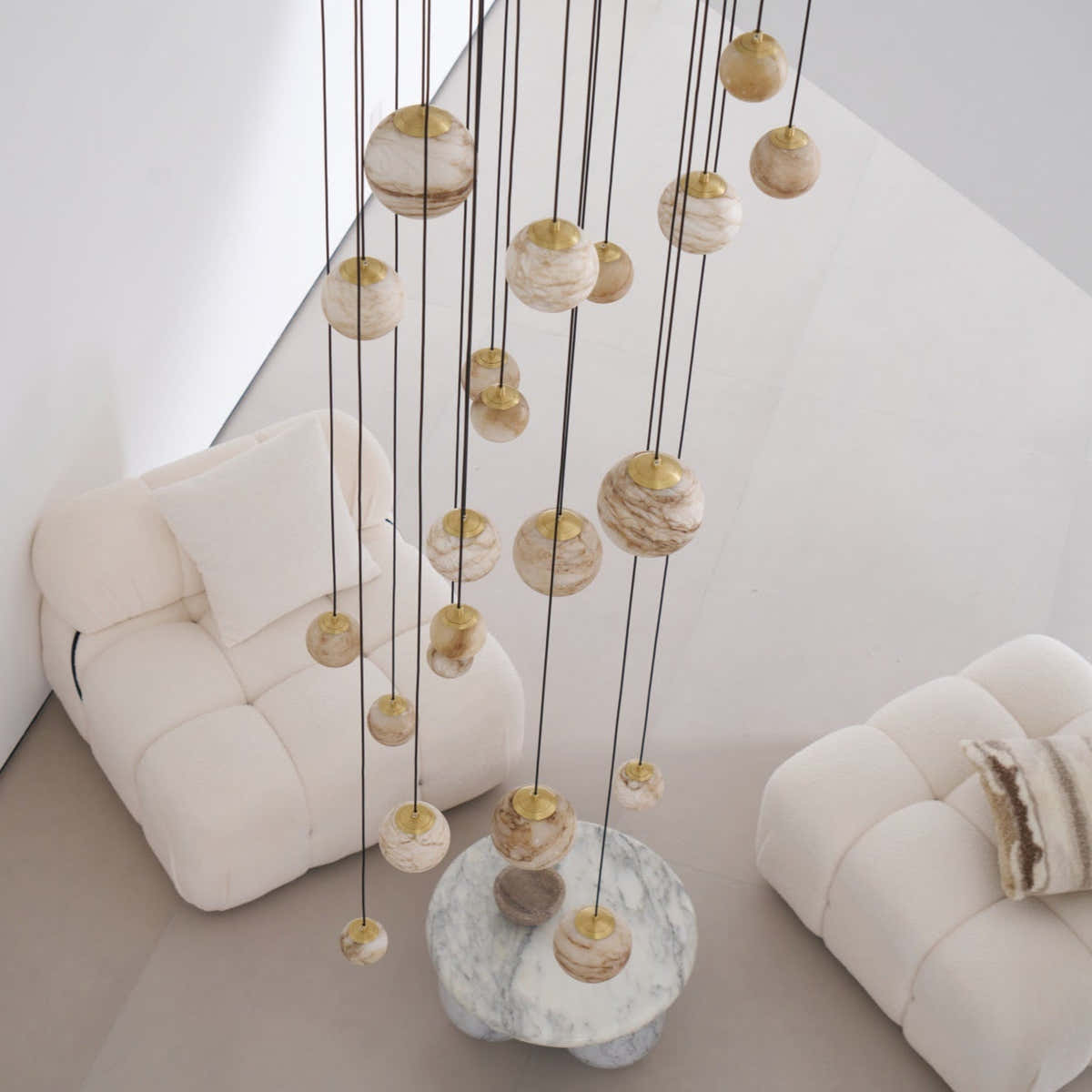 Sultana Alabaster Cluster Chandelier