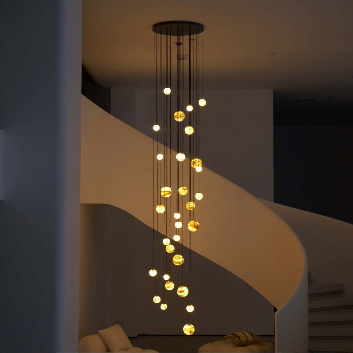 Sultana Alabaster Cluster Chandelier