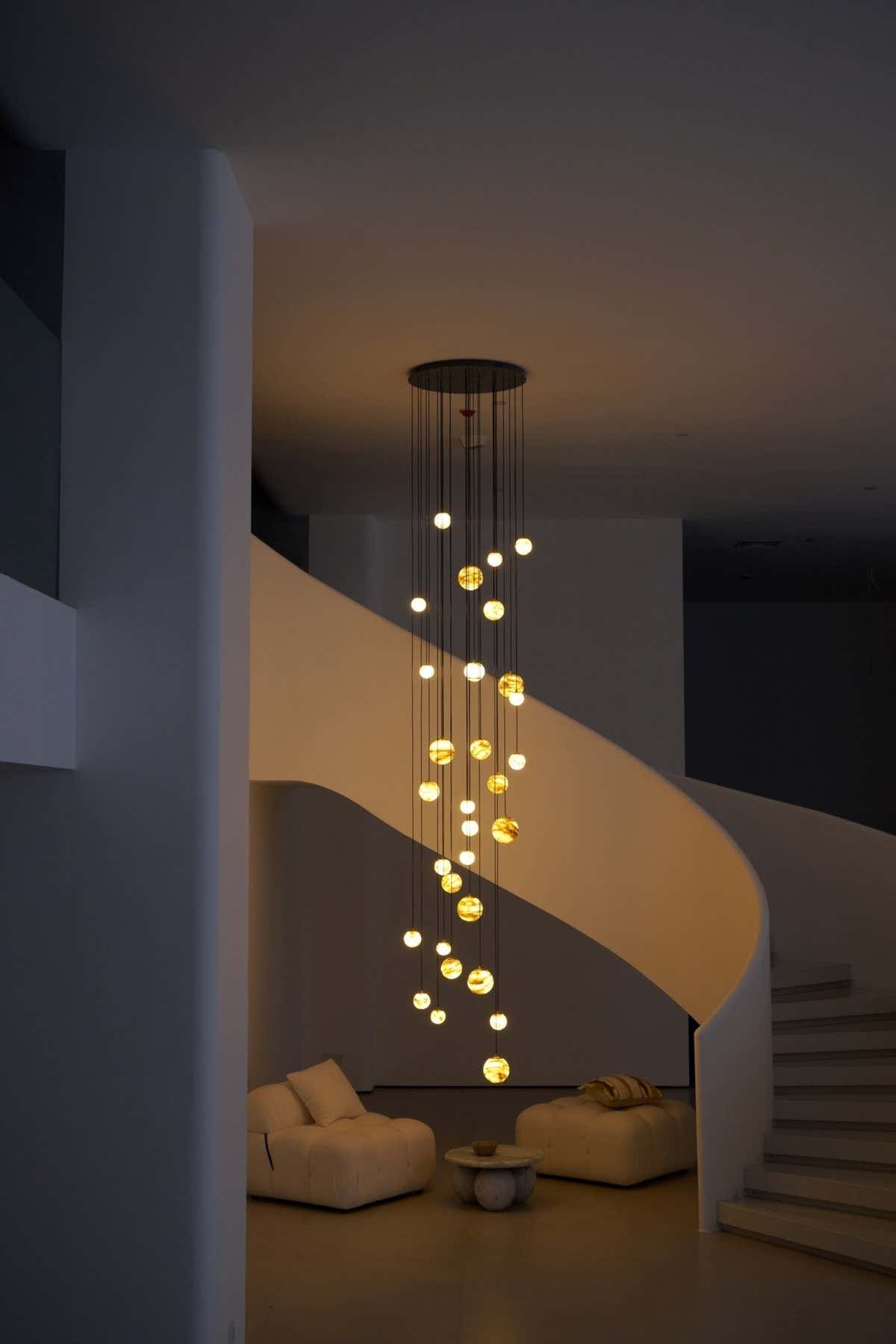Sultana Alabaster Cluster Chandelier
