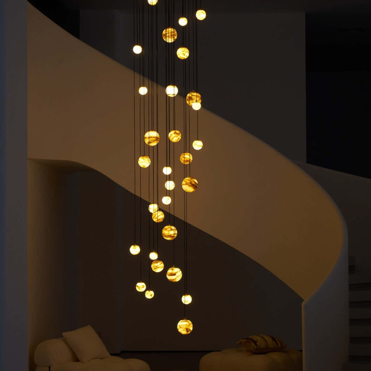 Sultana Alabaster Cluster Chandelier