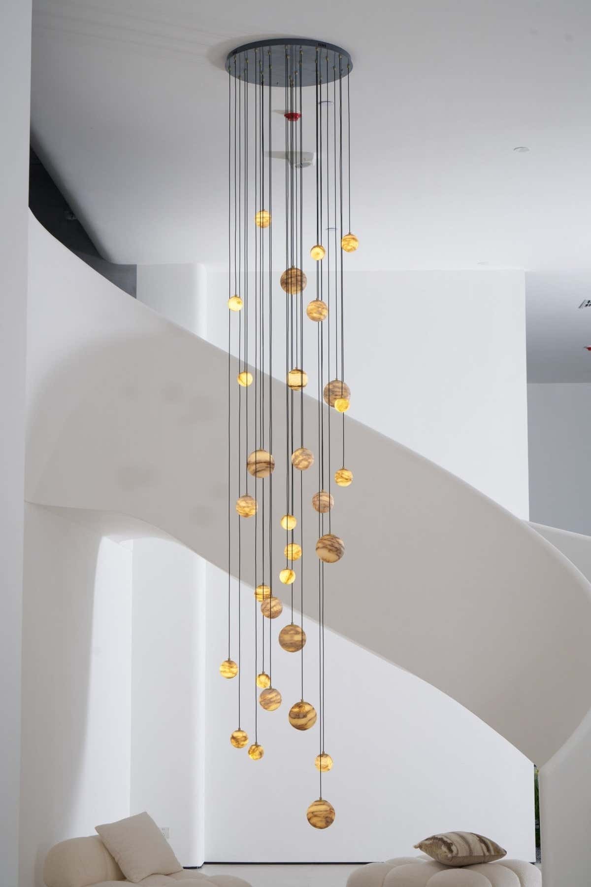 Sultana Alabaster Cluster Chandelier