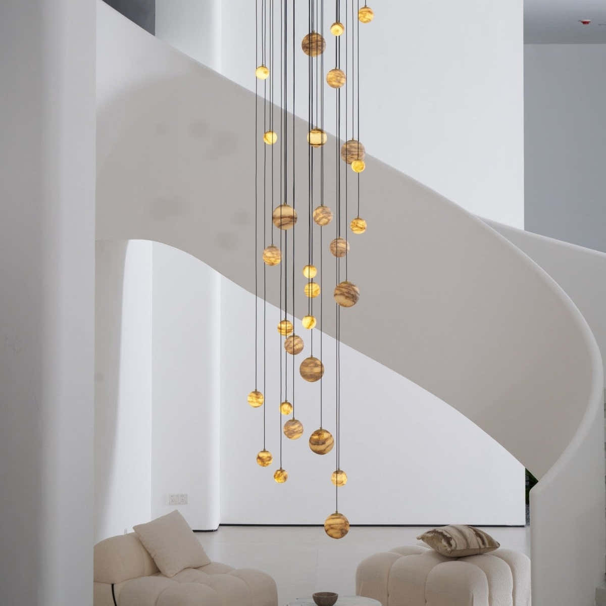 Sultana Alabaster Cluster Chandelier