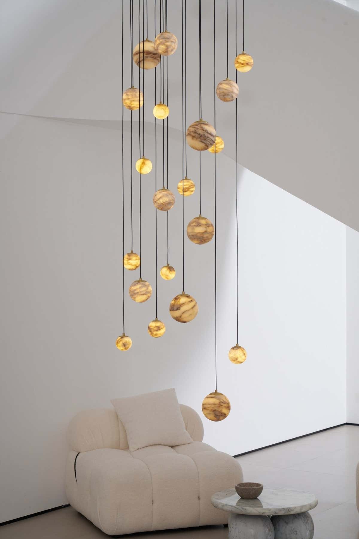 Sultana Alabaster Cluster Chandelier