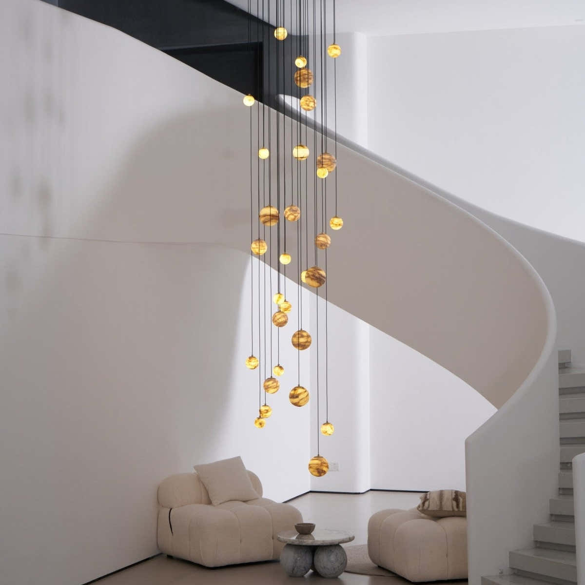 Sultana Alabaster Cluster Chandelier