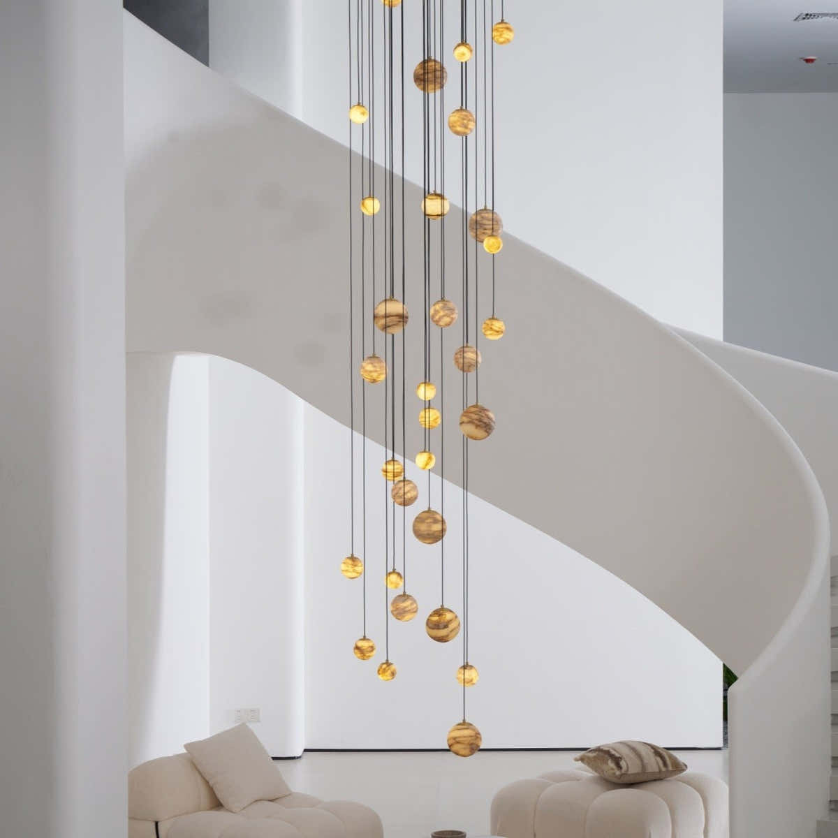 Sultana Alabaster Cluster Chandelier