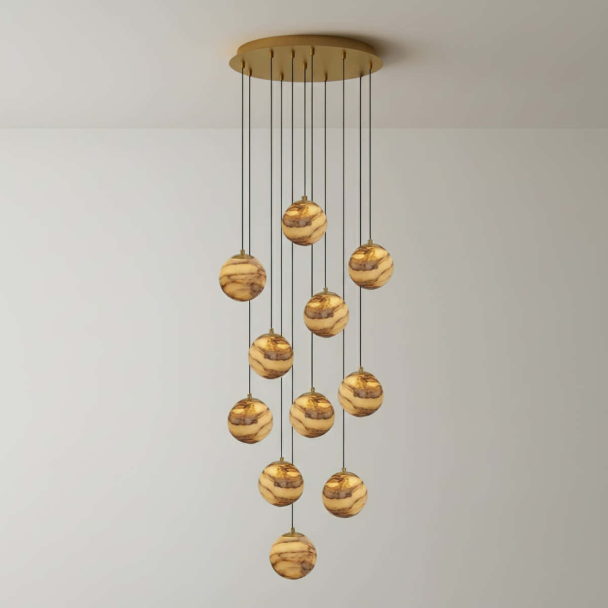 Sultana Alabaster Cluster Chandelier
