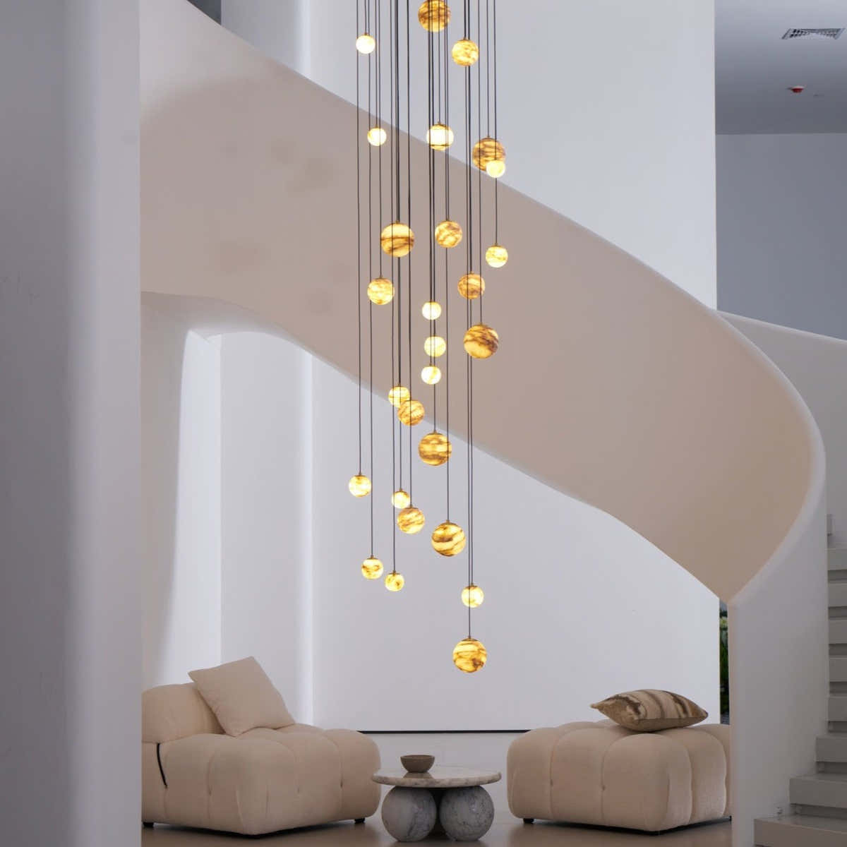 Sultana Alabaster Cluster Chandelier