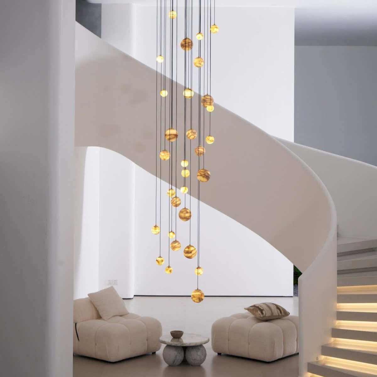 Sultana Alabaster Cluster Chandelier