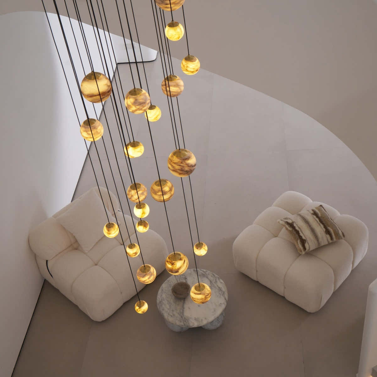 Sultana Alabaster Cluster Chandelier