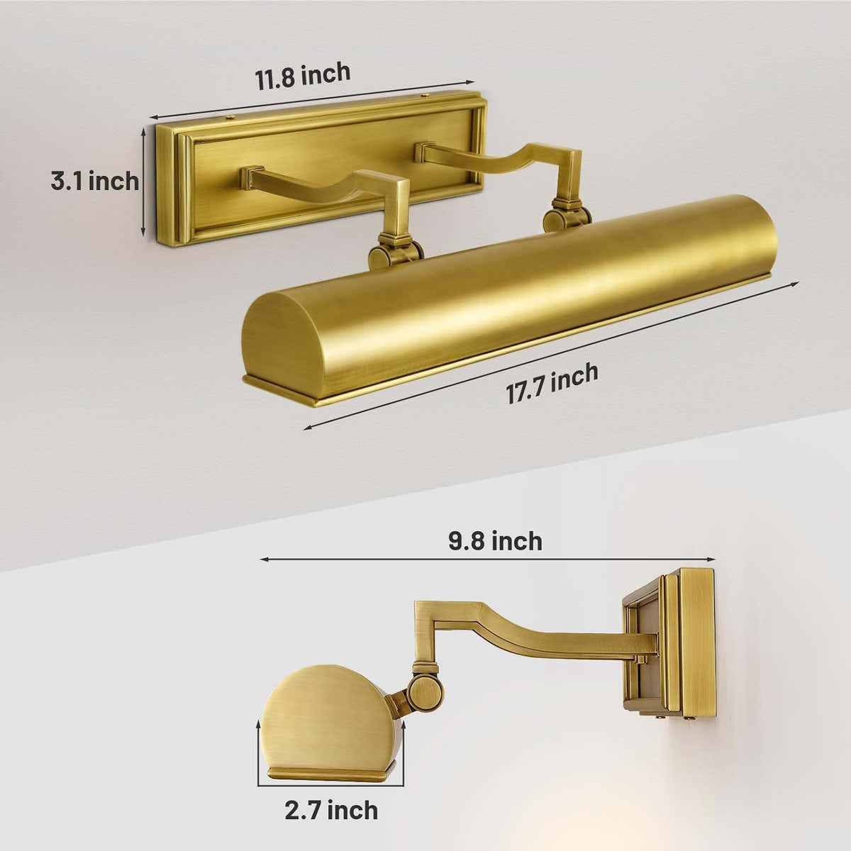 Modern 12in Picture Lights for Wall Hardwired