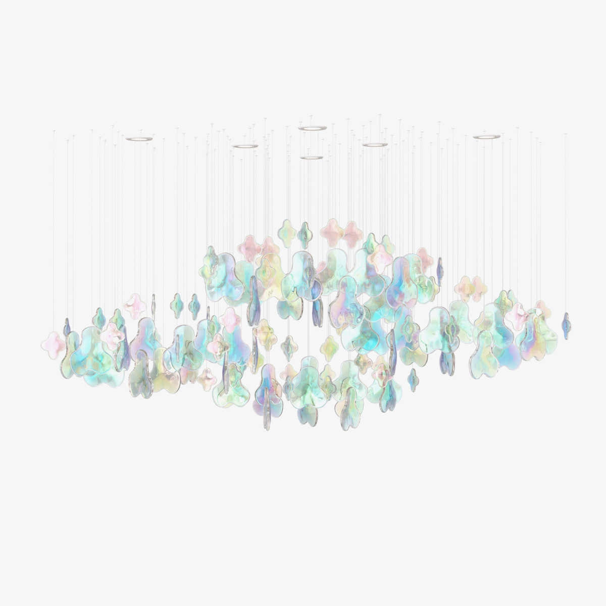 Iris Iridescent Blossom Chandelier