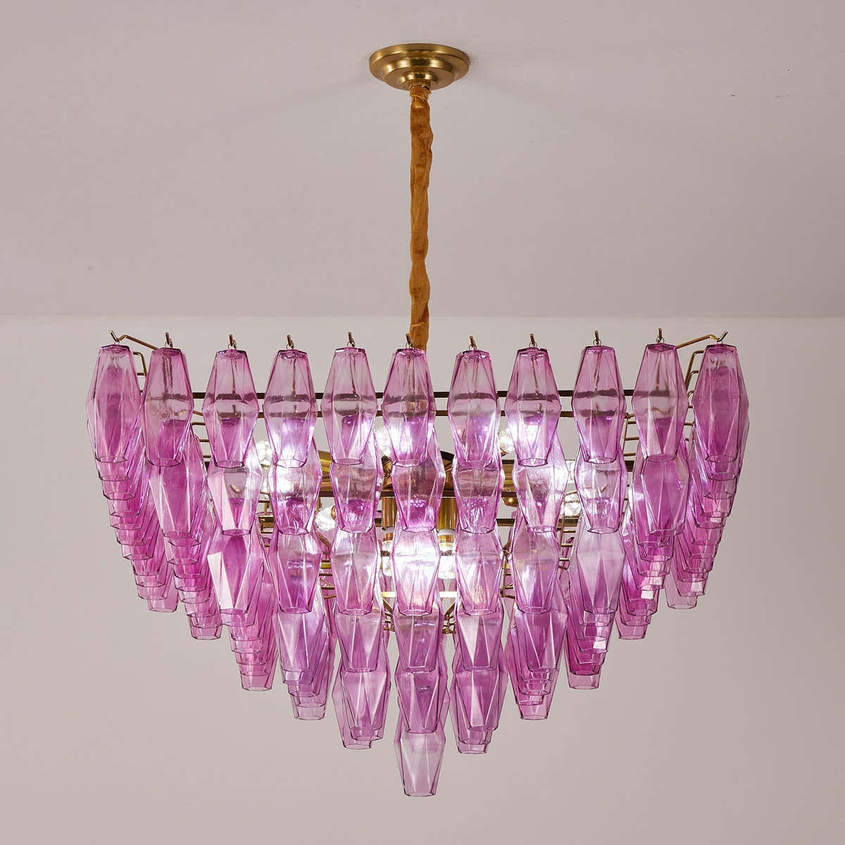 Fuchsia Prism Empire Chandelier