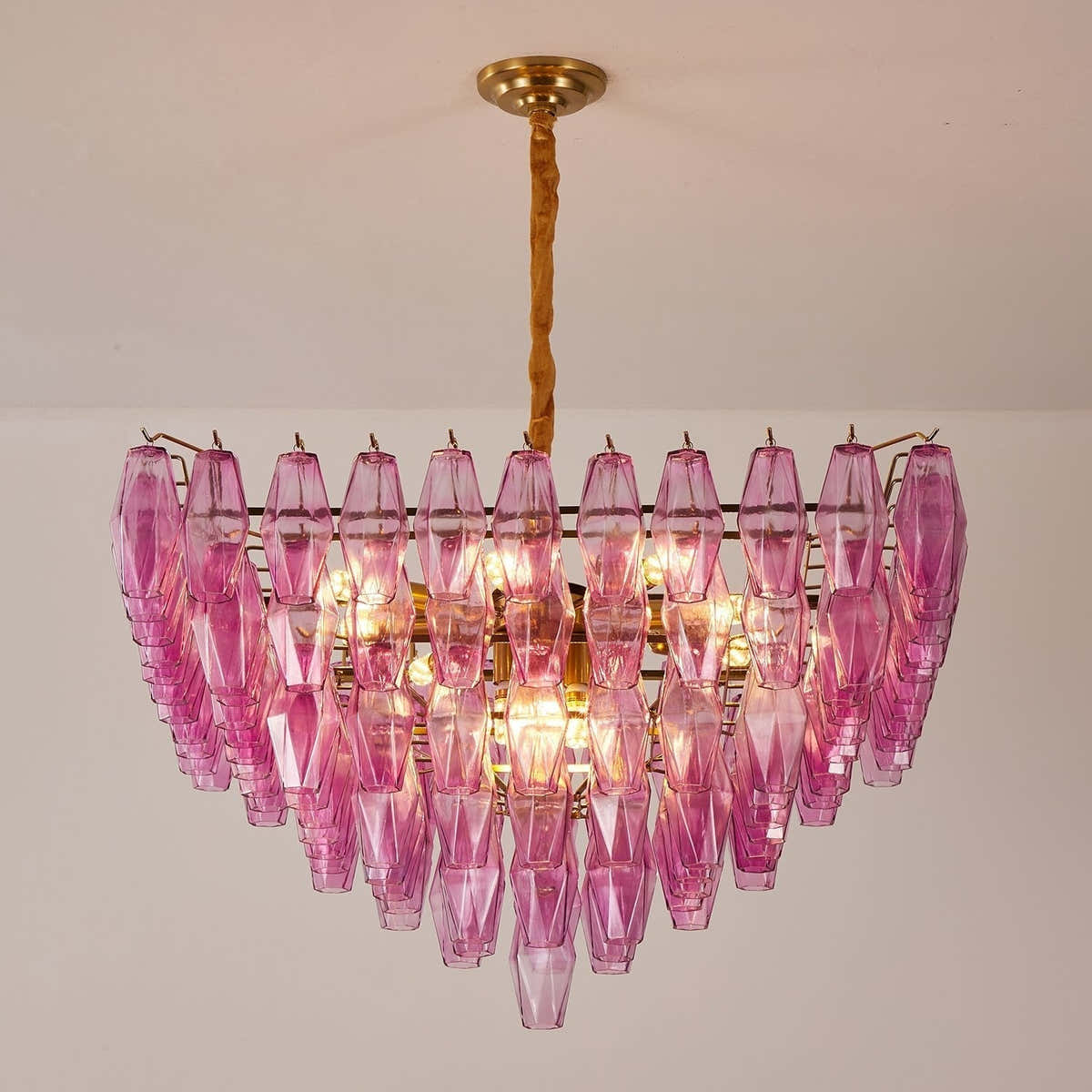 Fuchsia Prism Empire Chandelier