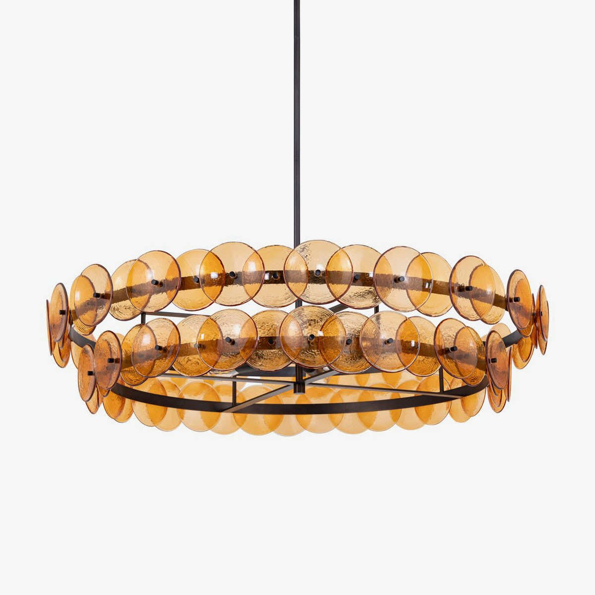 Loren Glass Chandelier 32" 42"