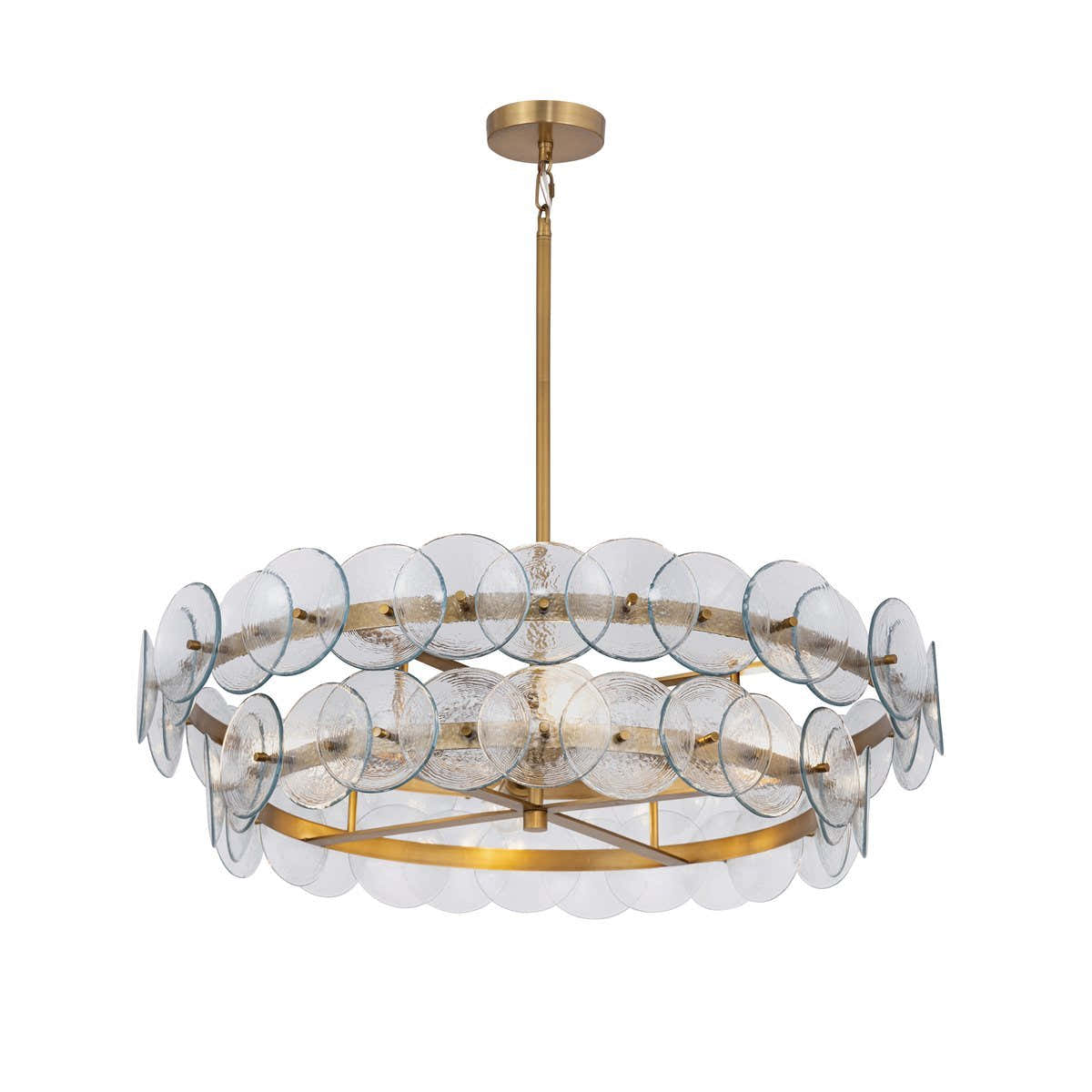 Loren Glass Chandelier 32" 42"