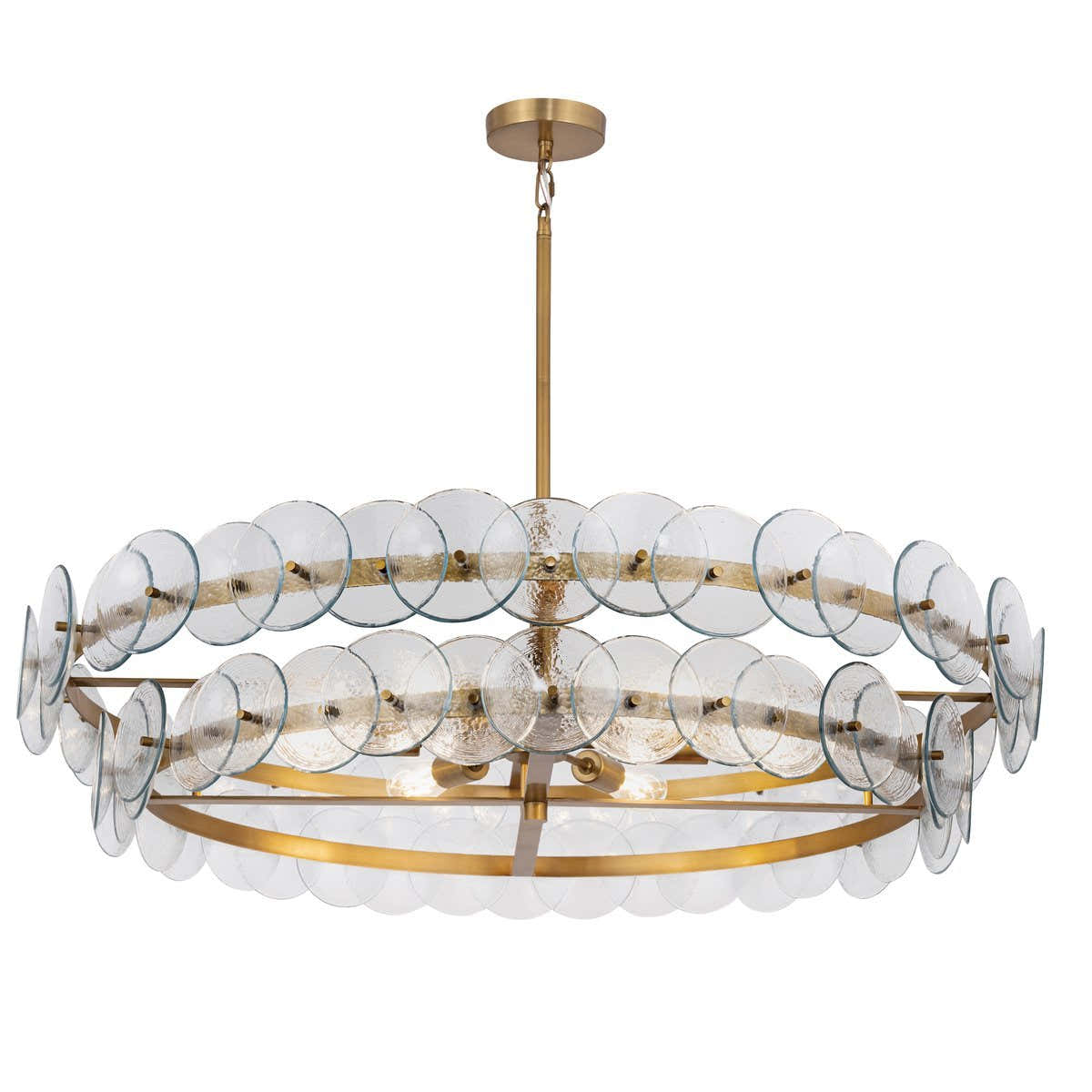 Loren Glass Chandelier 32" 42"