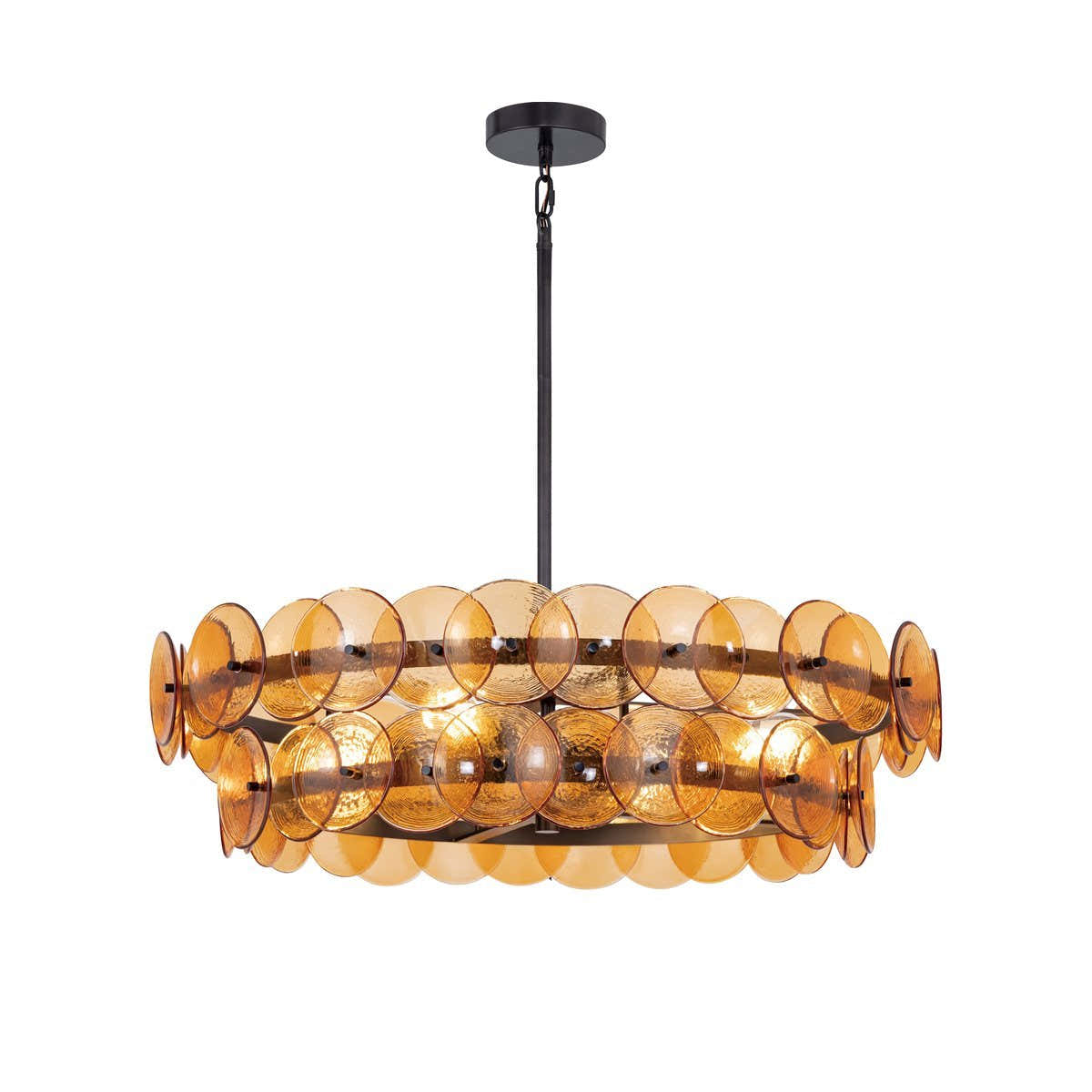 Loren Glass Chandelier 32" 42"