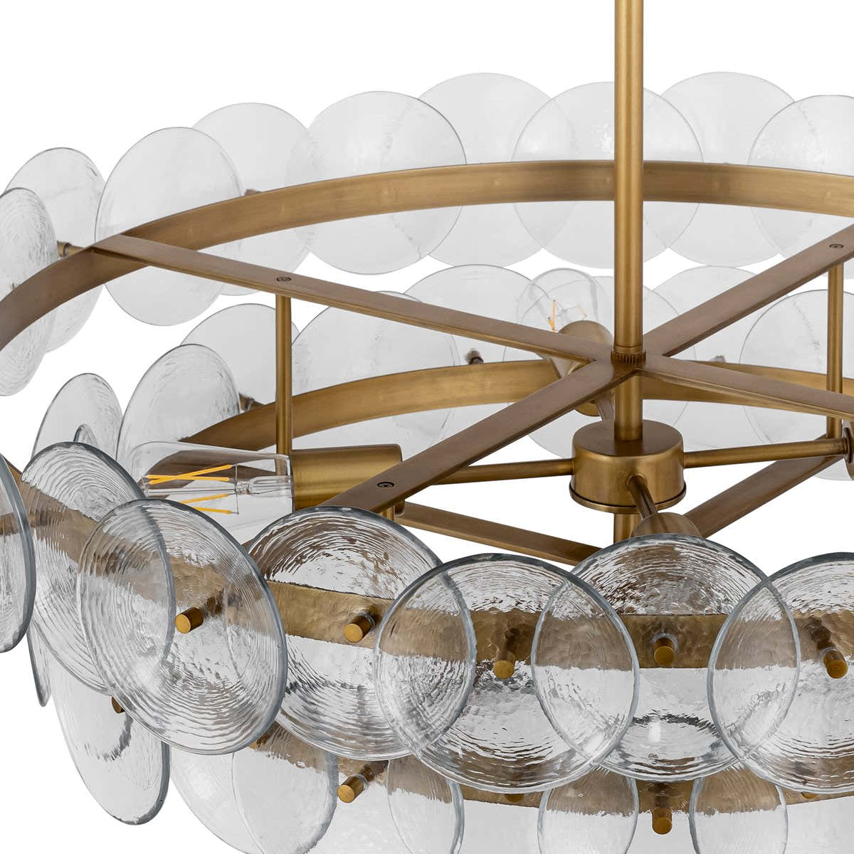Loren Glass Chandelier 32" 42"