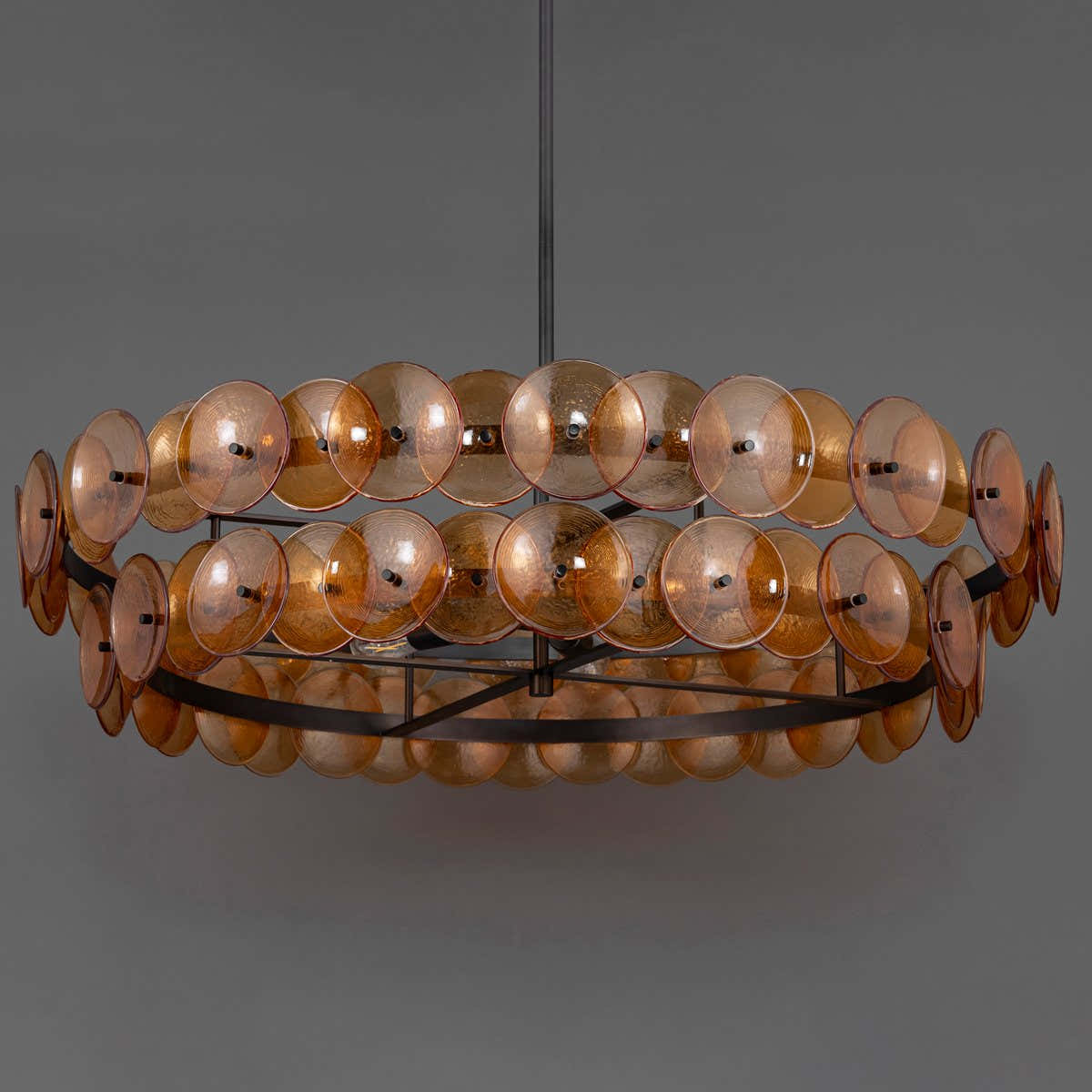 Loren Glass Chandelier 32" 42"