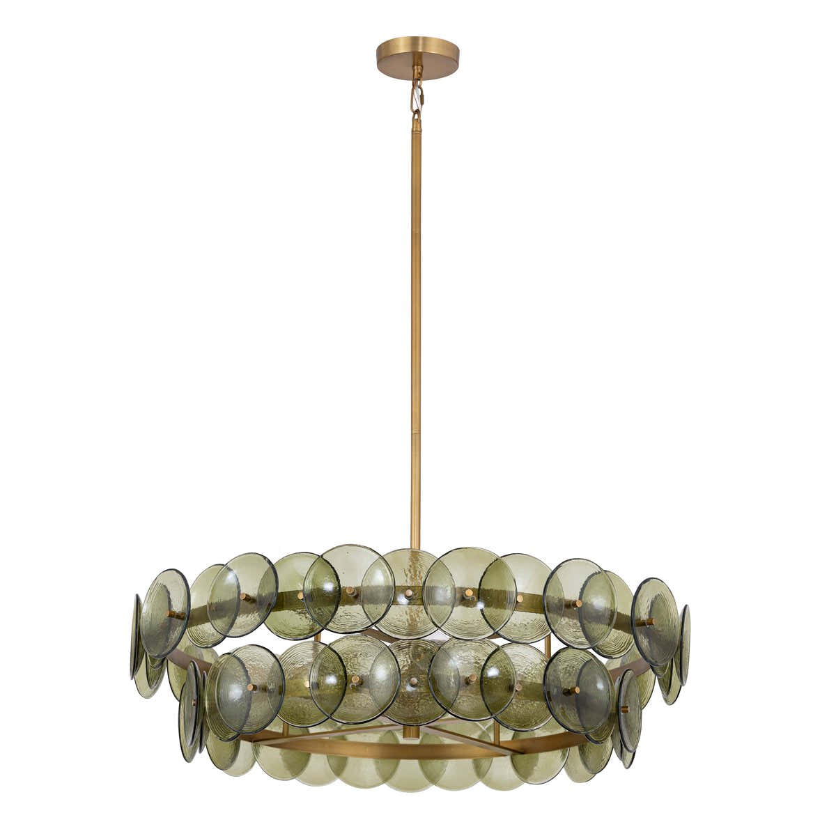 Loren Glass Chandelier 32" 42"