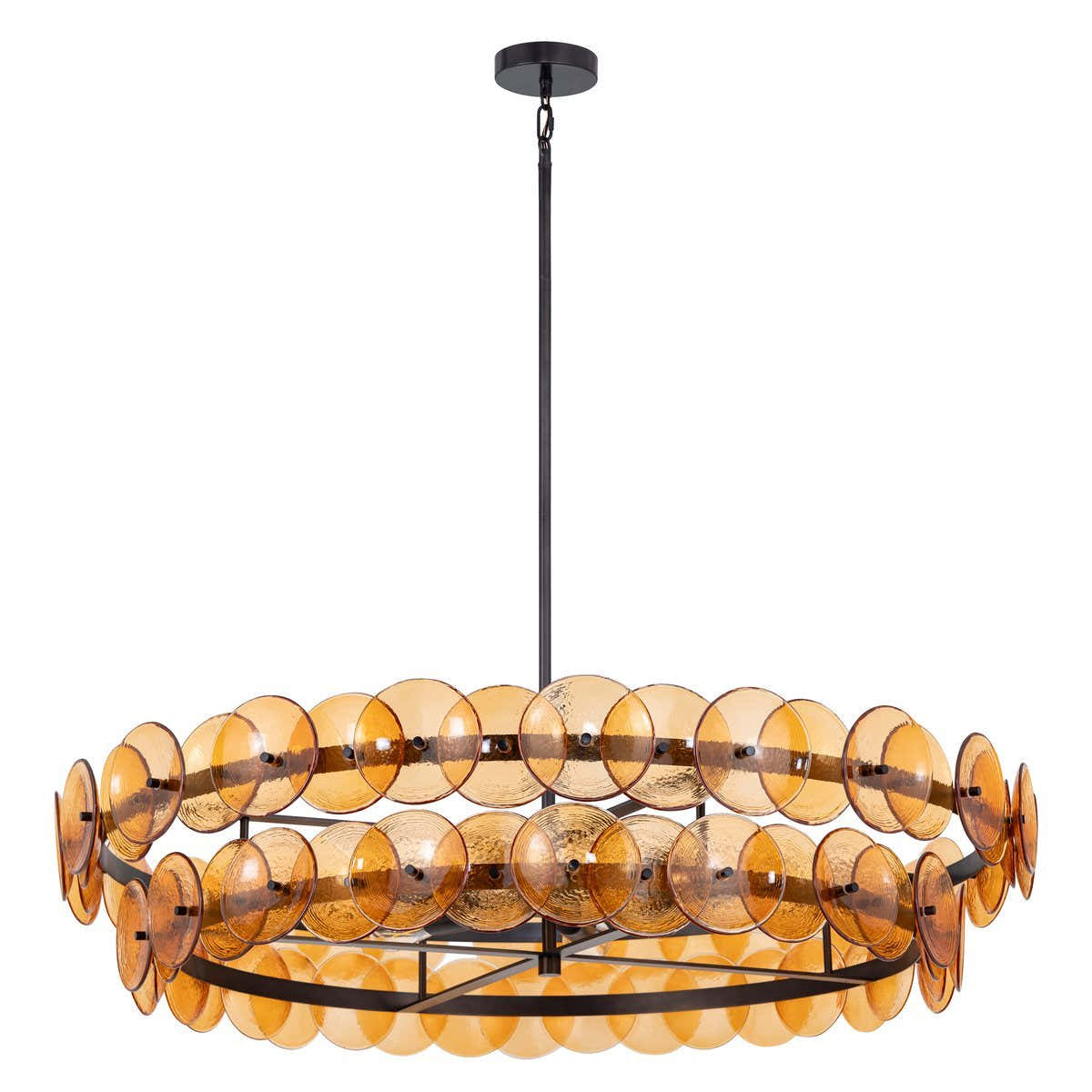 Loren Glass Chandelier 32" 42"