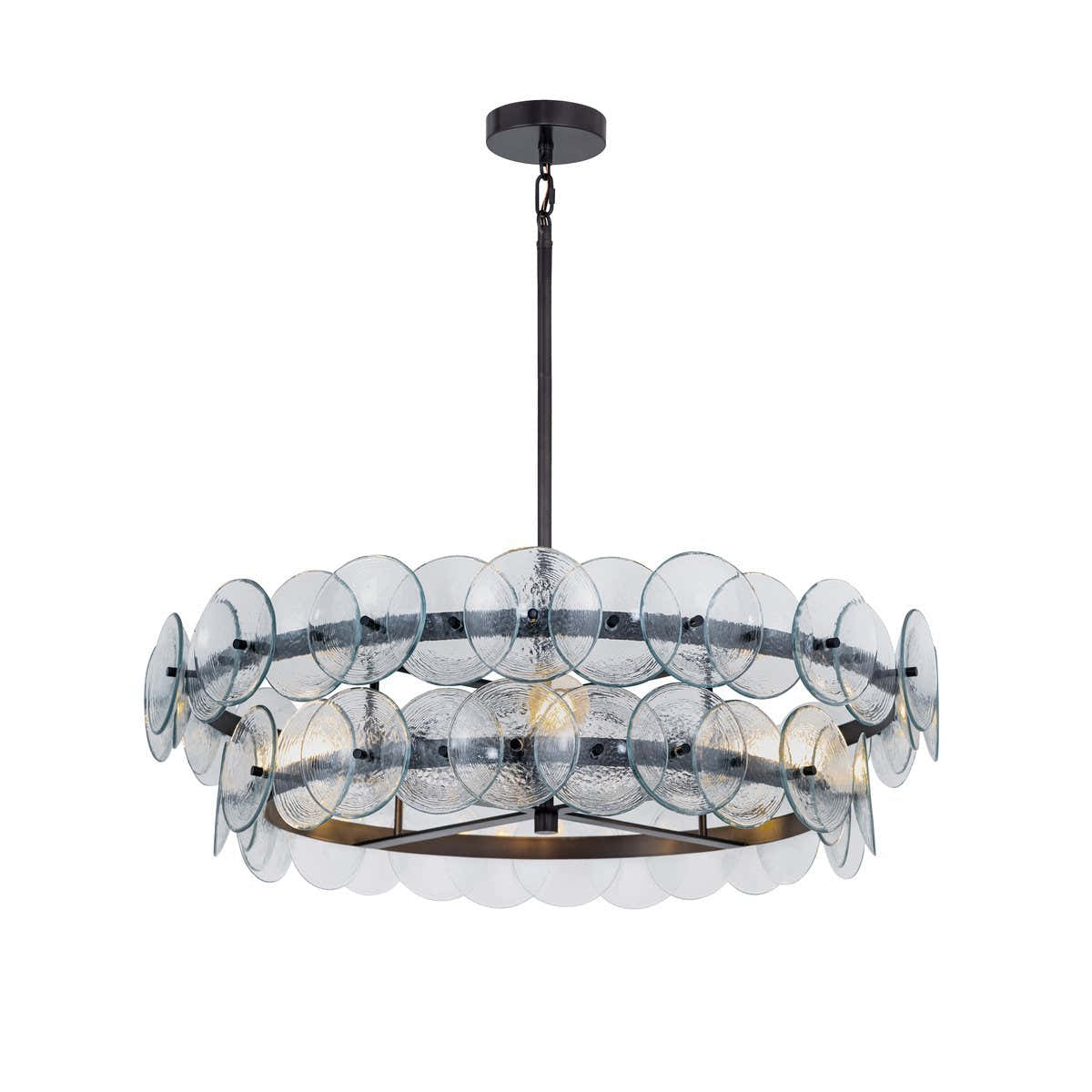 Loren Glass Chandelier 32" 42"