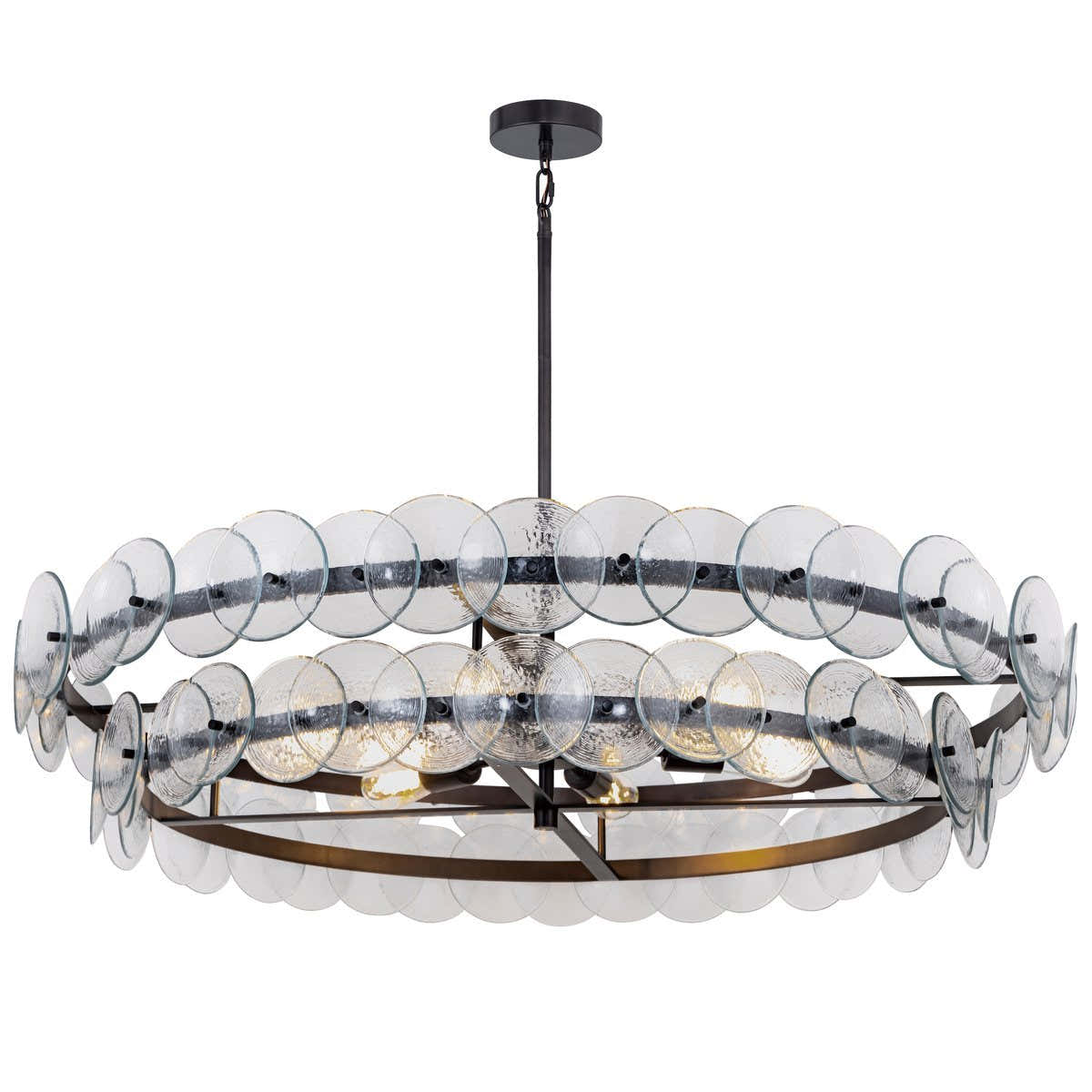 Loren Glass Chandelier 32" 42"