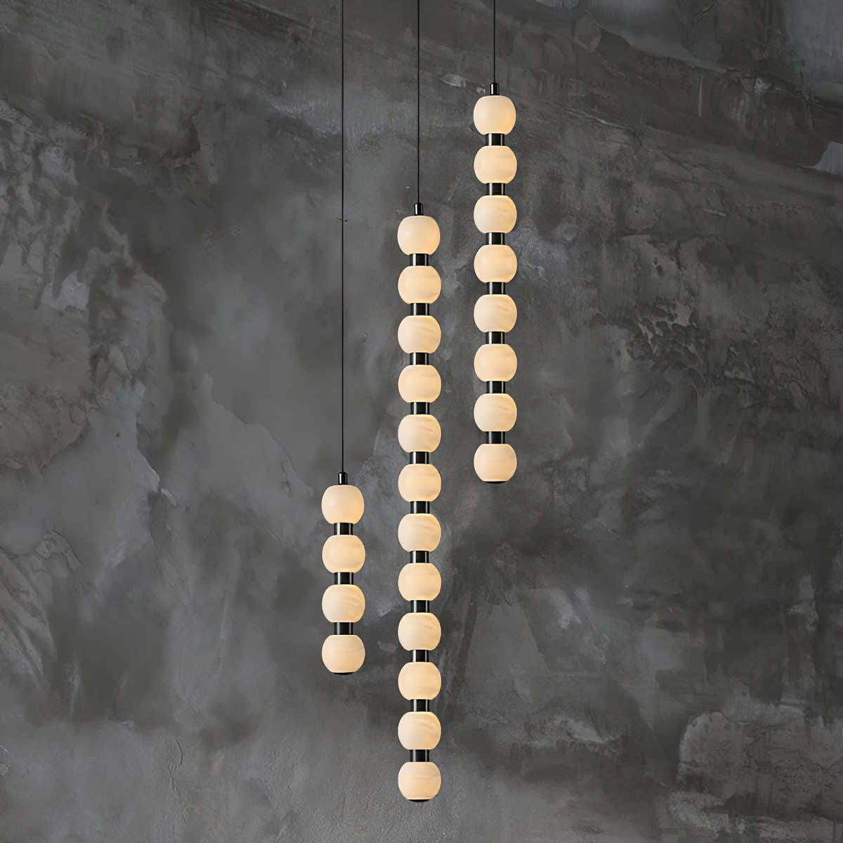 Orbique Alabaster Pendant Lamp