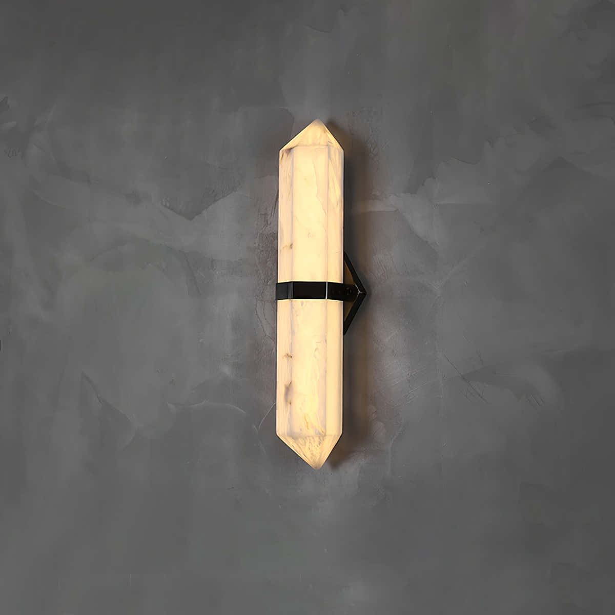 Alabaster Obelisk Wall Sconce