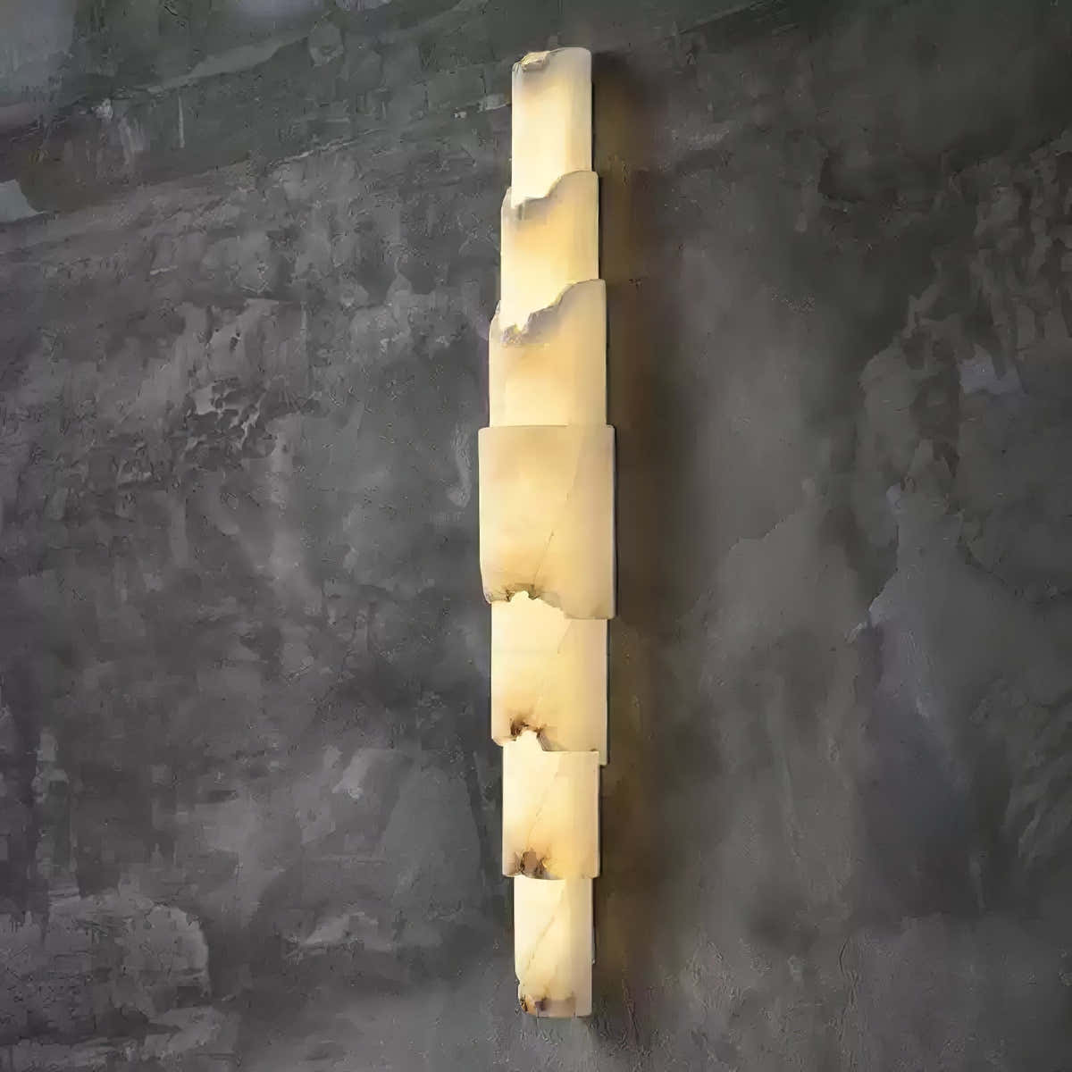 Cascading Alabaster Wall Sconce