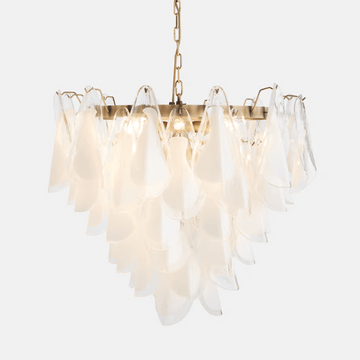 Lunara White Murano Chandelier