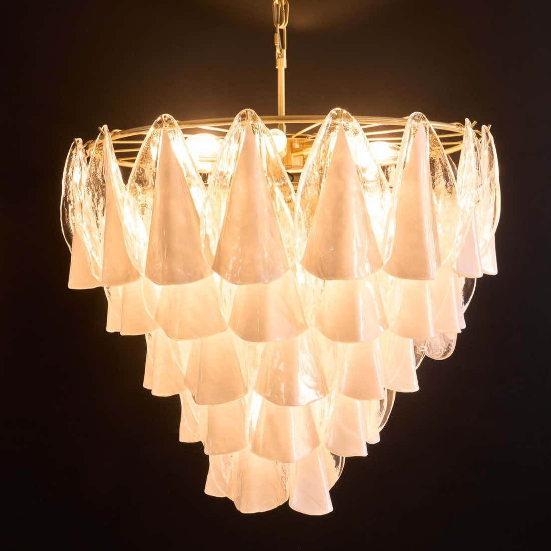Lunara White Murano Chandelier