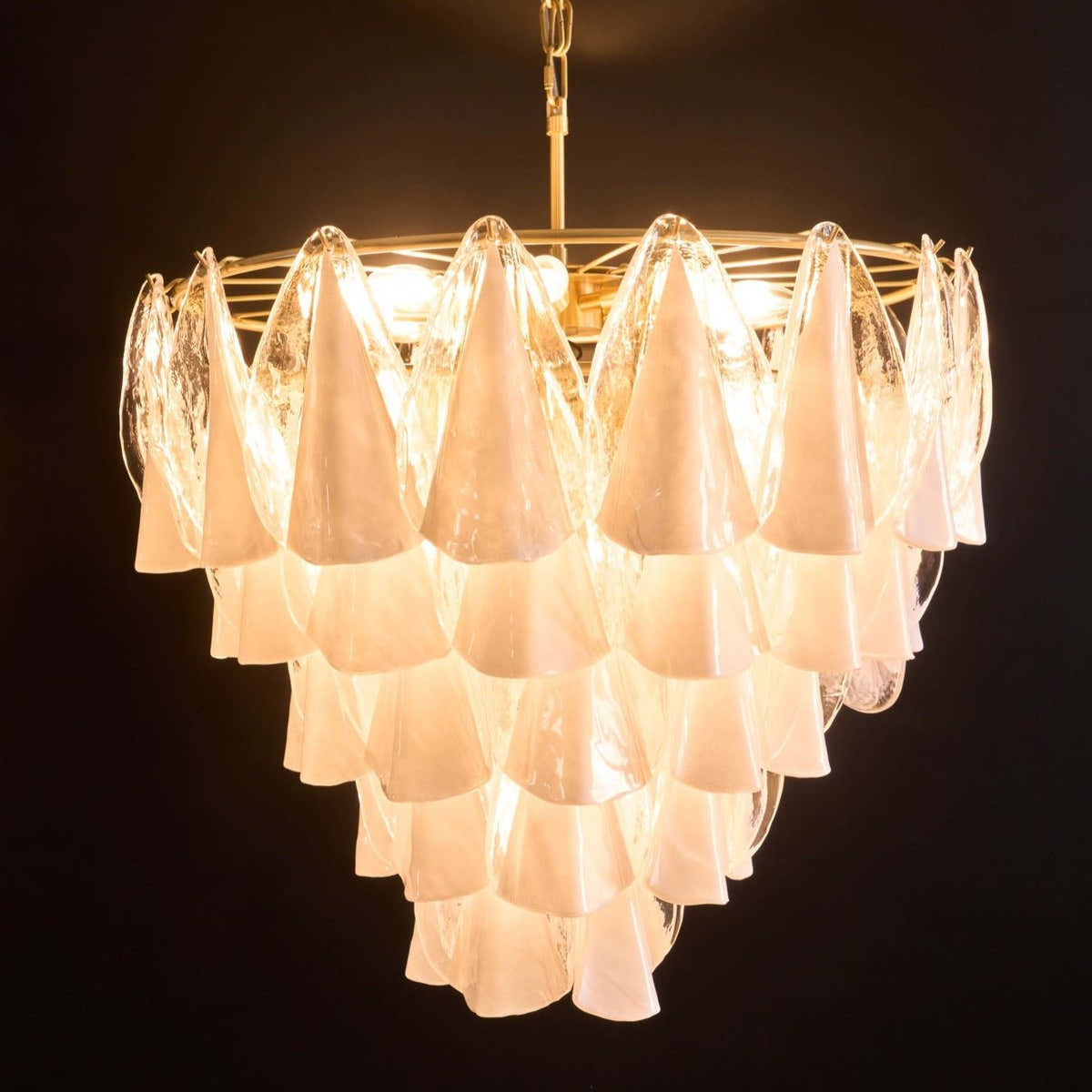 Lunara White Murano Chandelier
