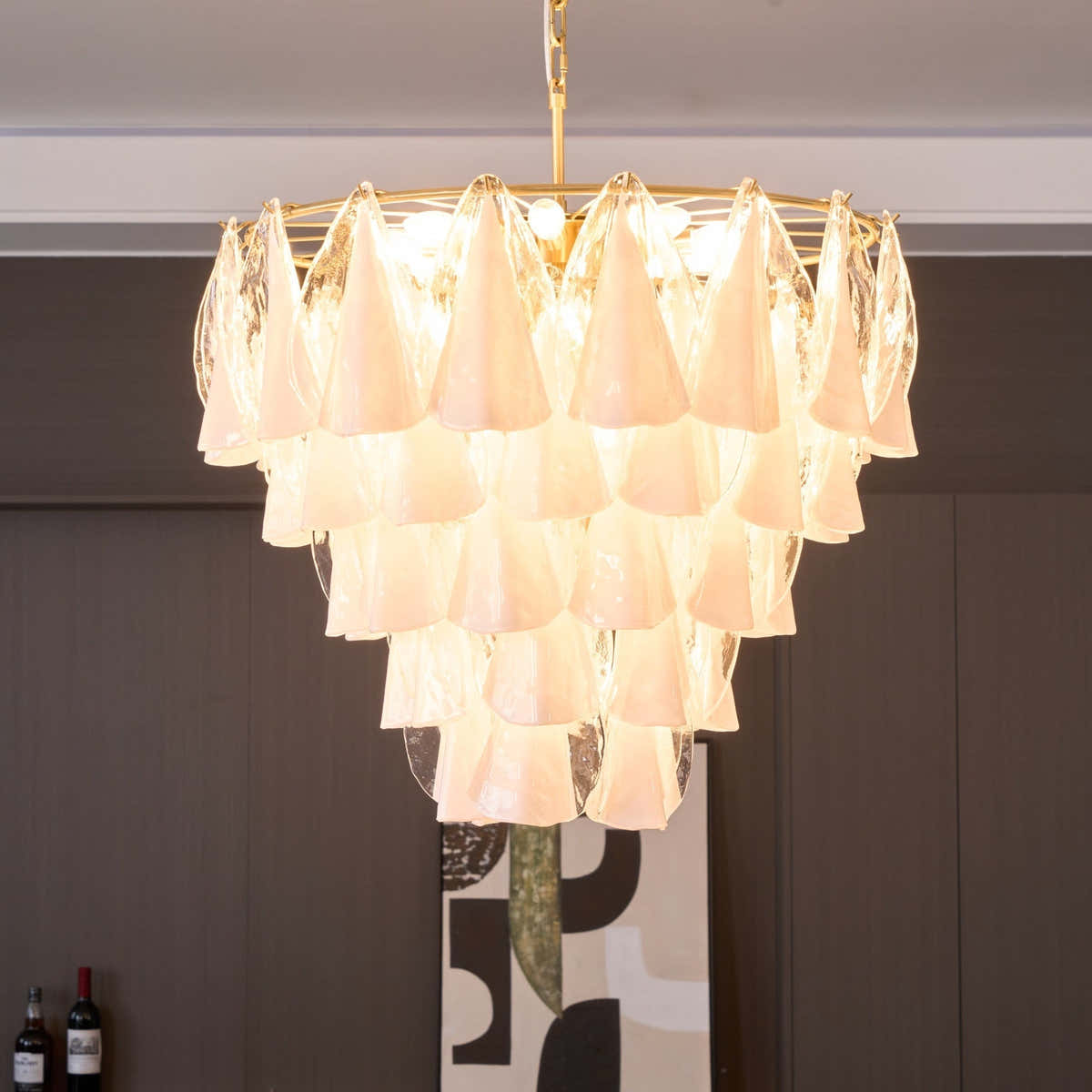Lunara White Murano Chandelier