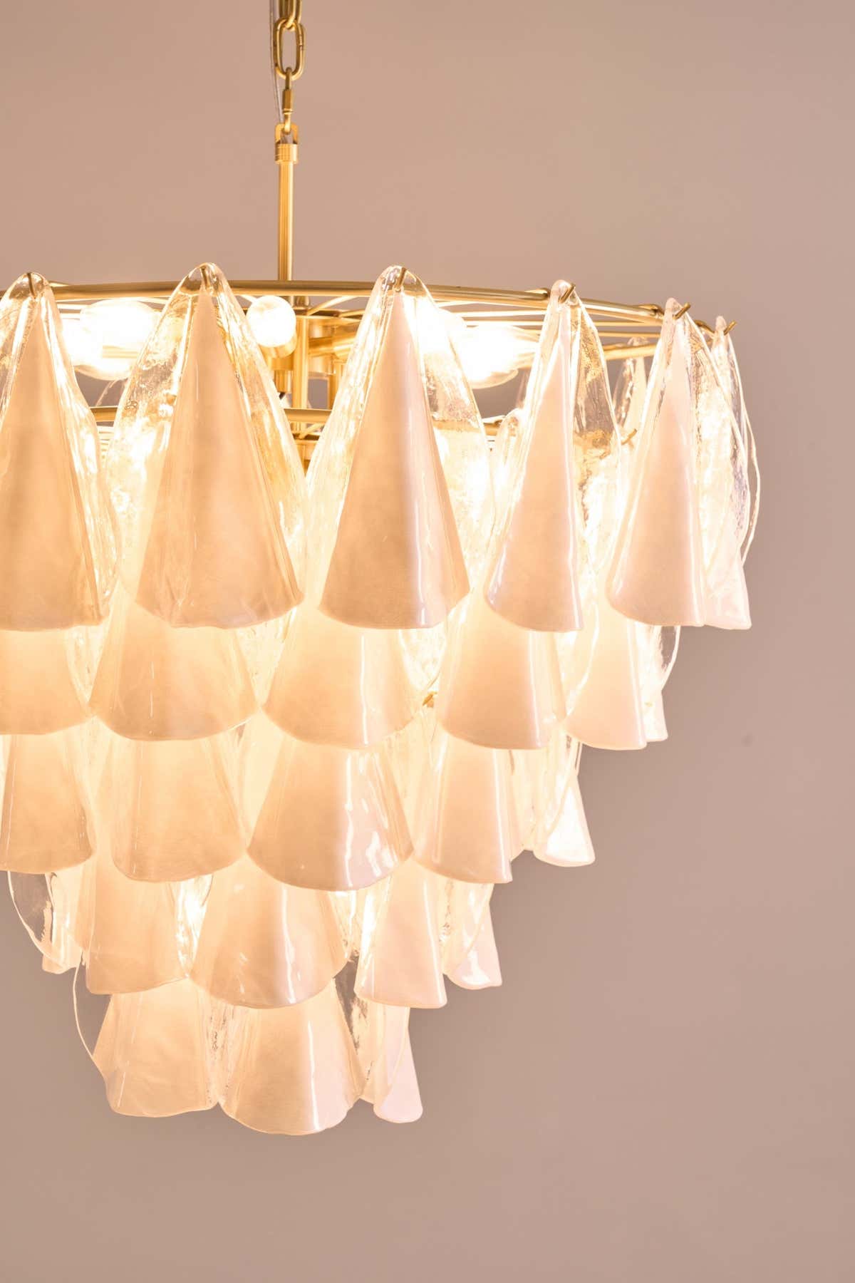 Lunara White Murano Chandelier