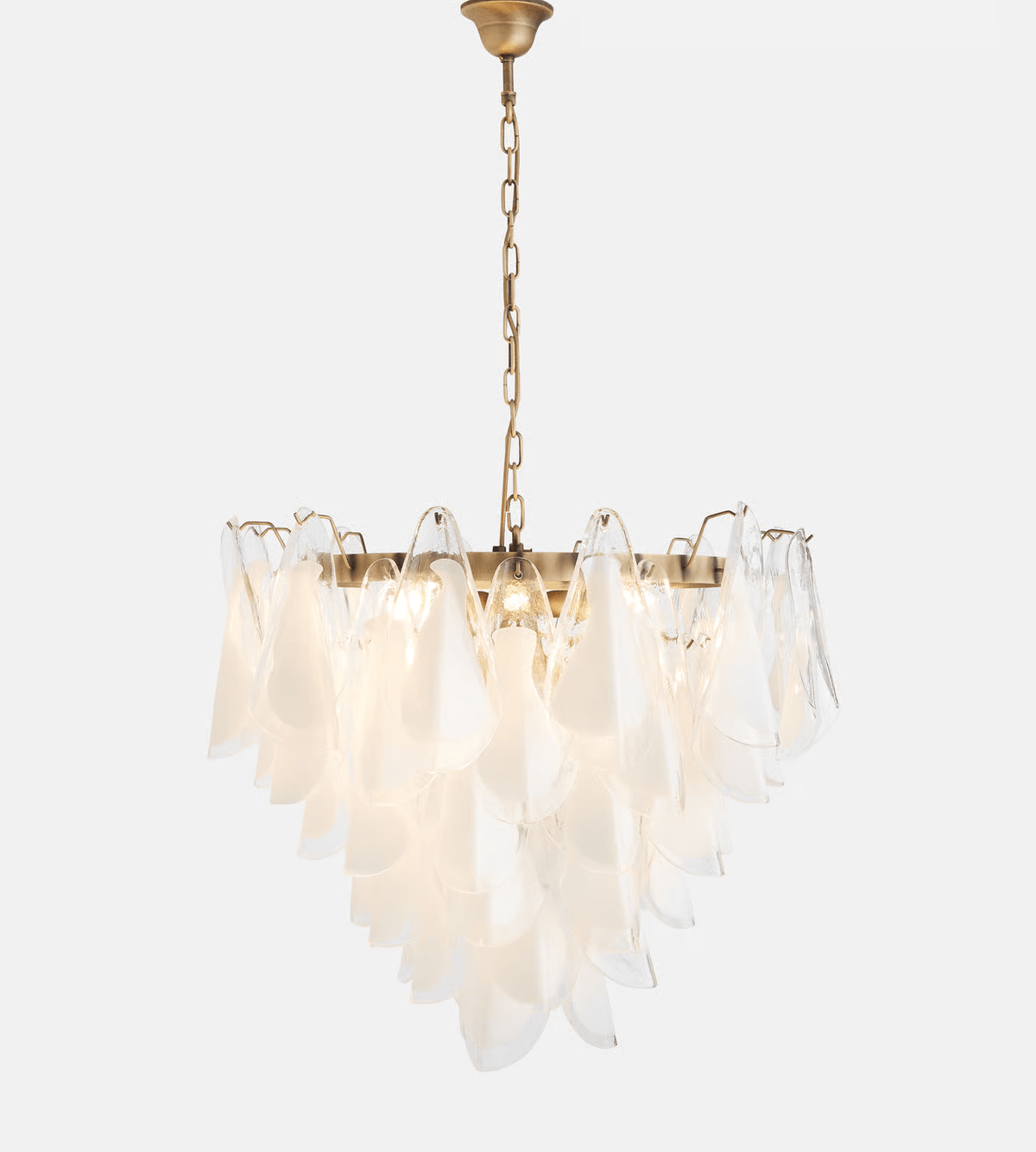 Lunara White Murano Chandelier