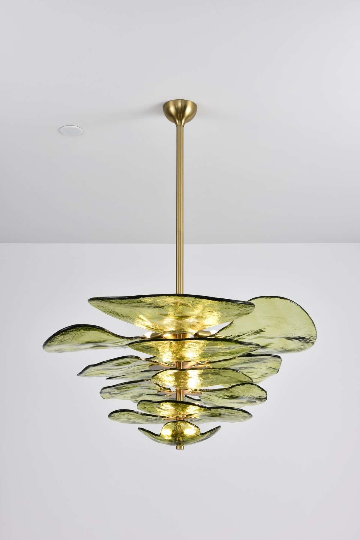 Petals Gold Murano Chandelier