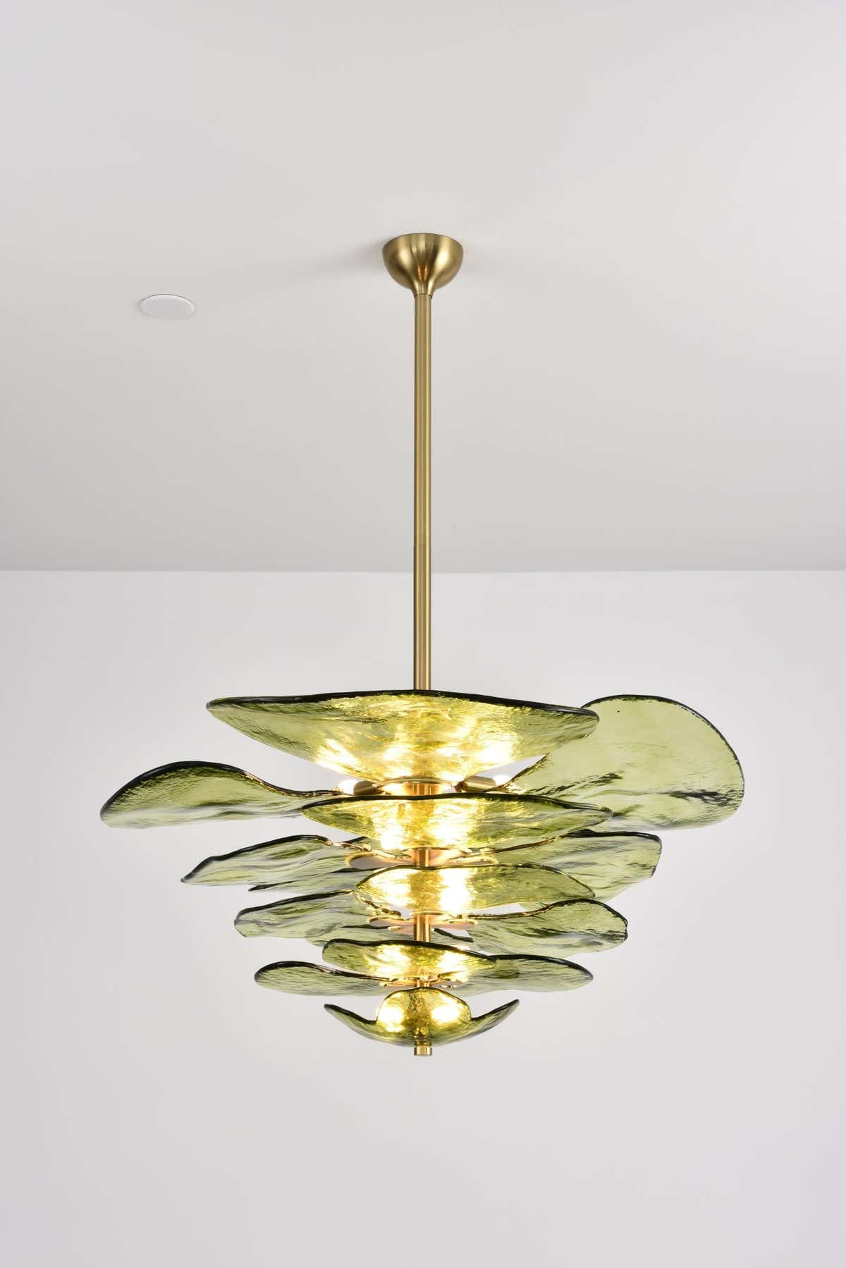 Petals Gold Murano Chandelier
