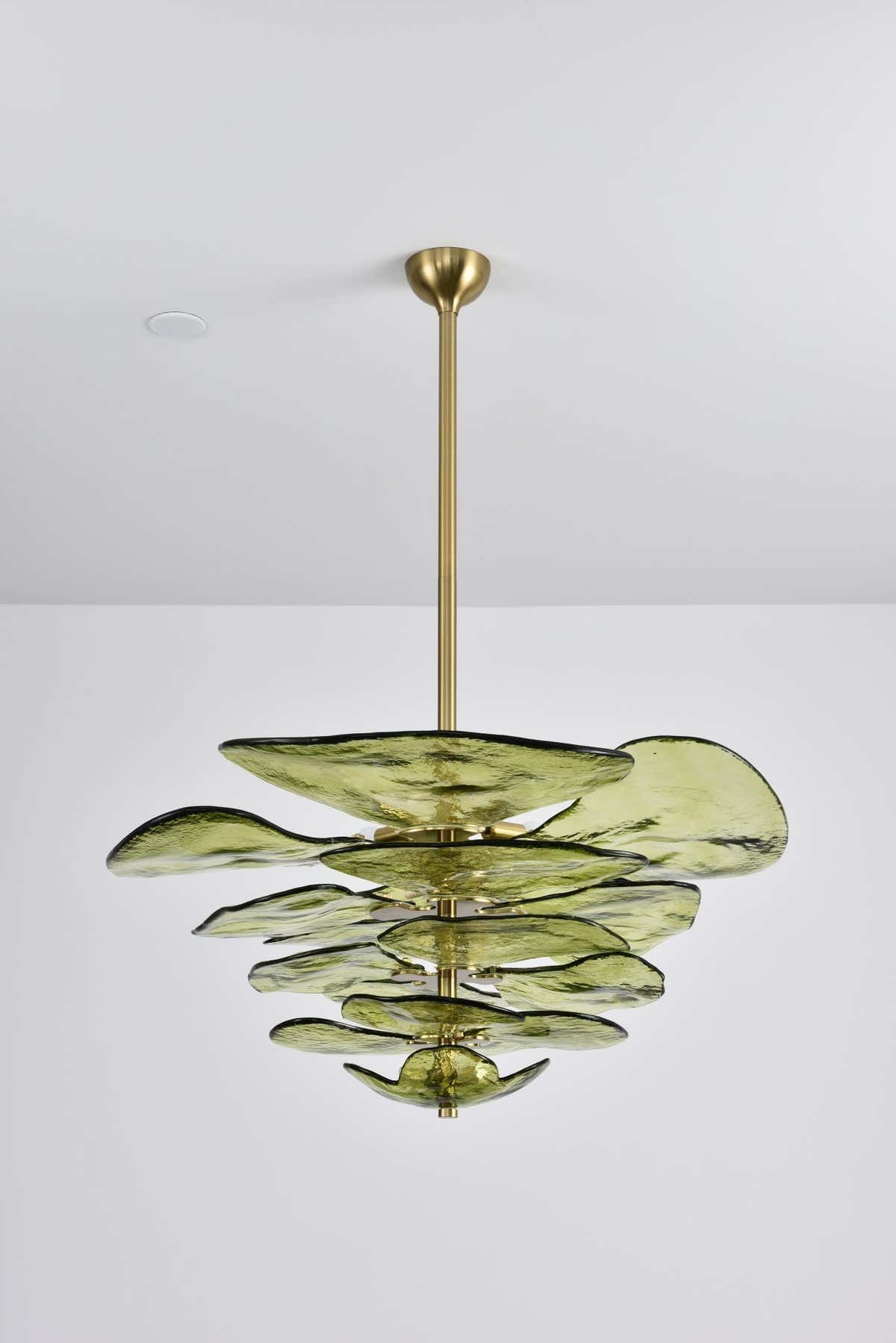 Petals Gold Murano Chandelier