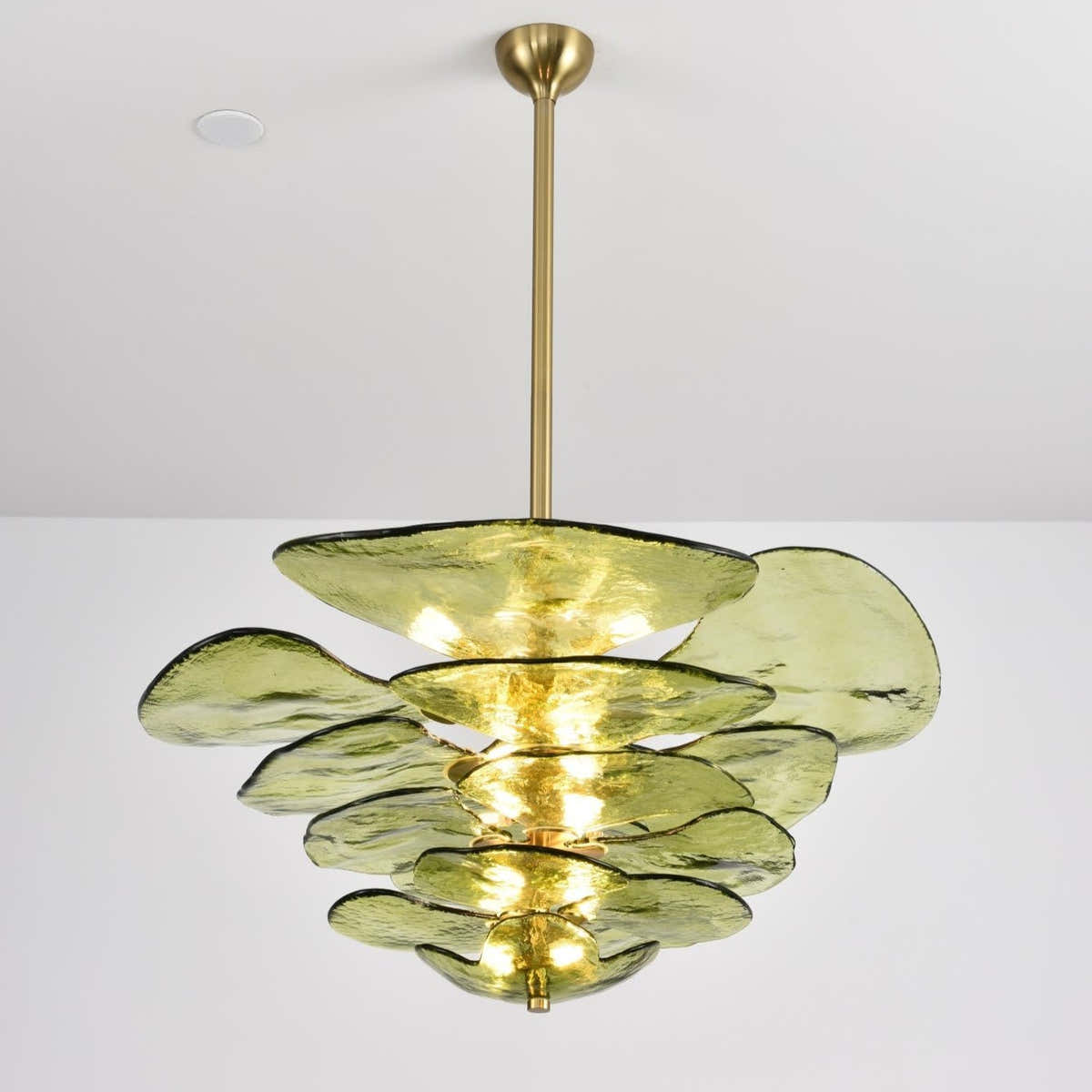 Petals Gold Murano Chandelier