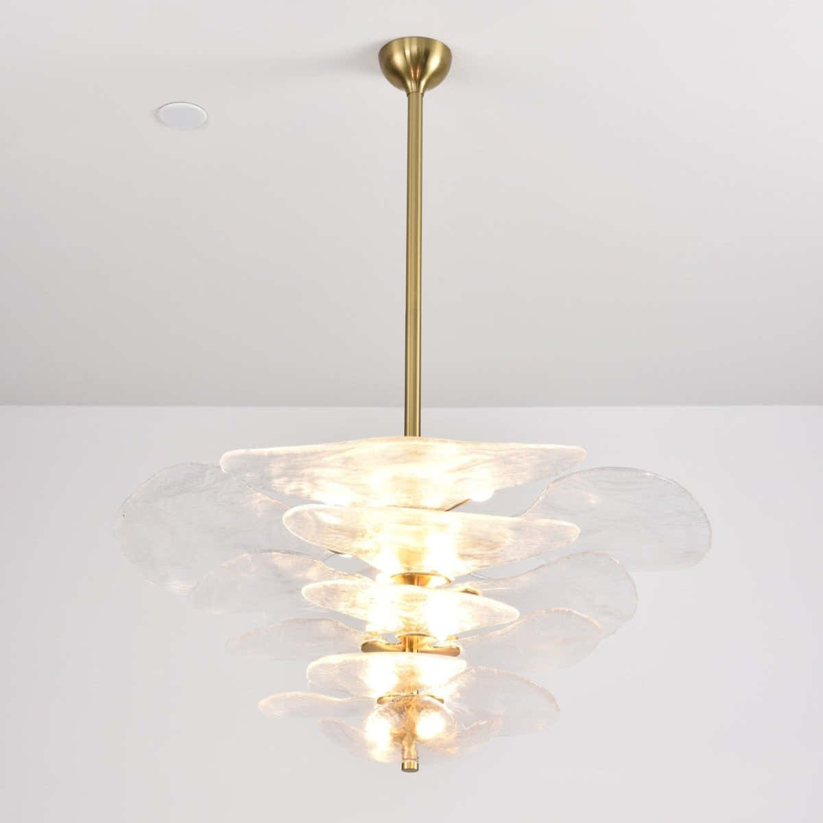 Petals Gold Murano Chandelier