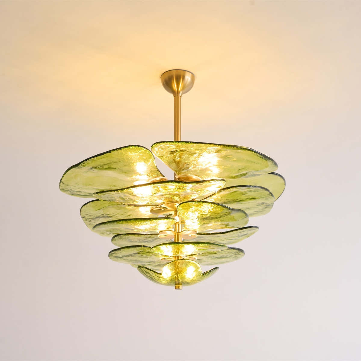 Petals Gold Murano Chandelier