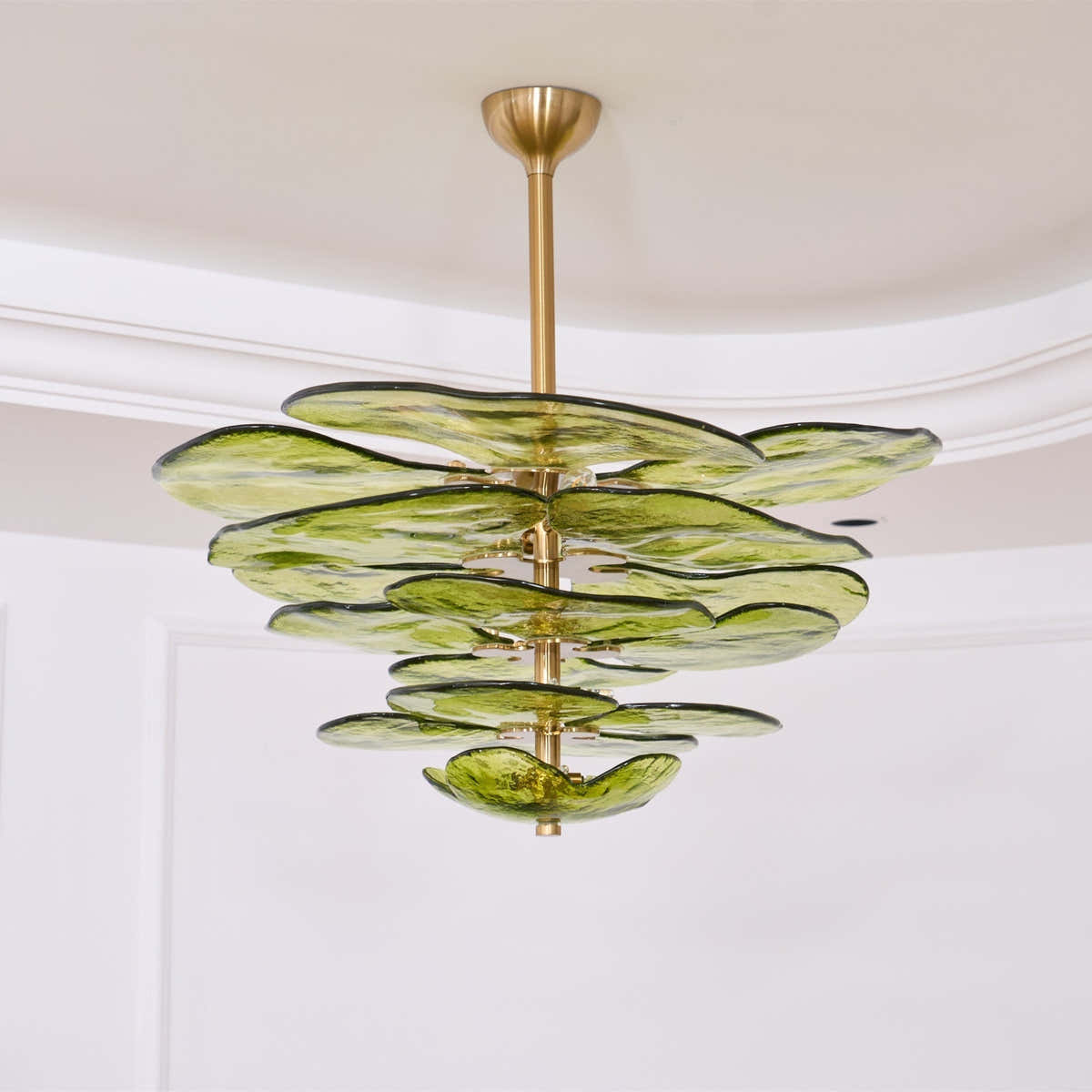 Petals Gold Murano Chandelier