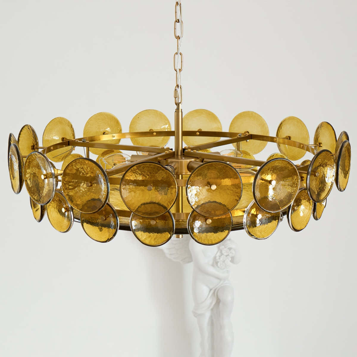 Solaris Disc Murano Chandelier