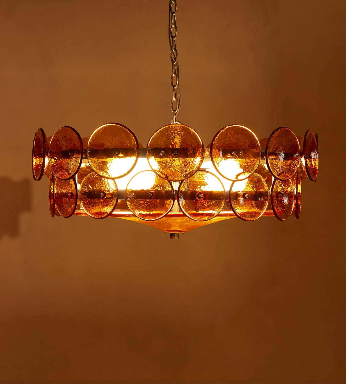 Solaris Disc Murano Chandelier