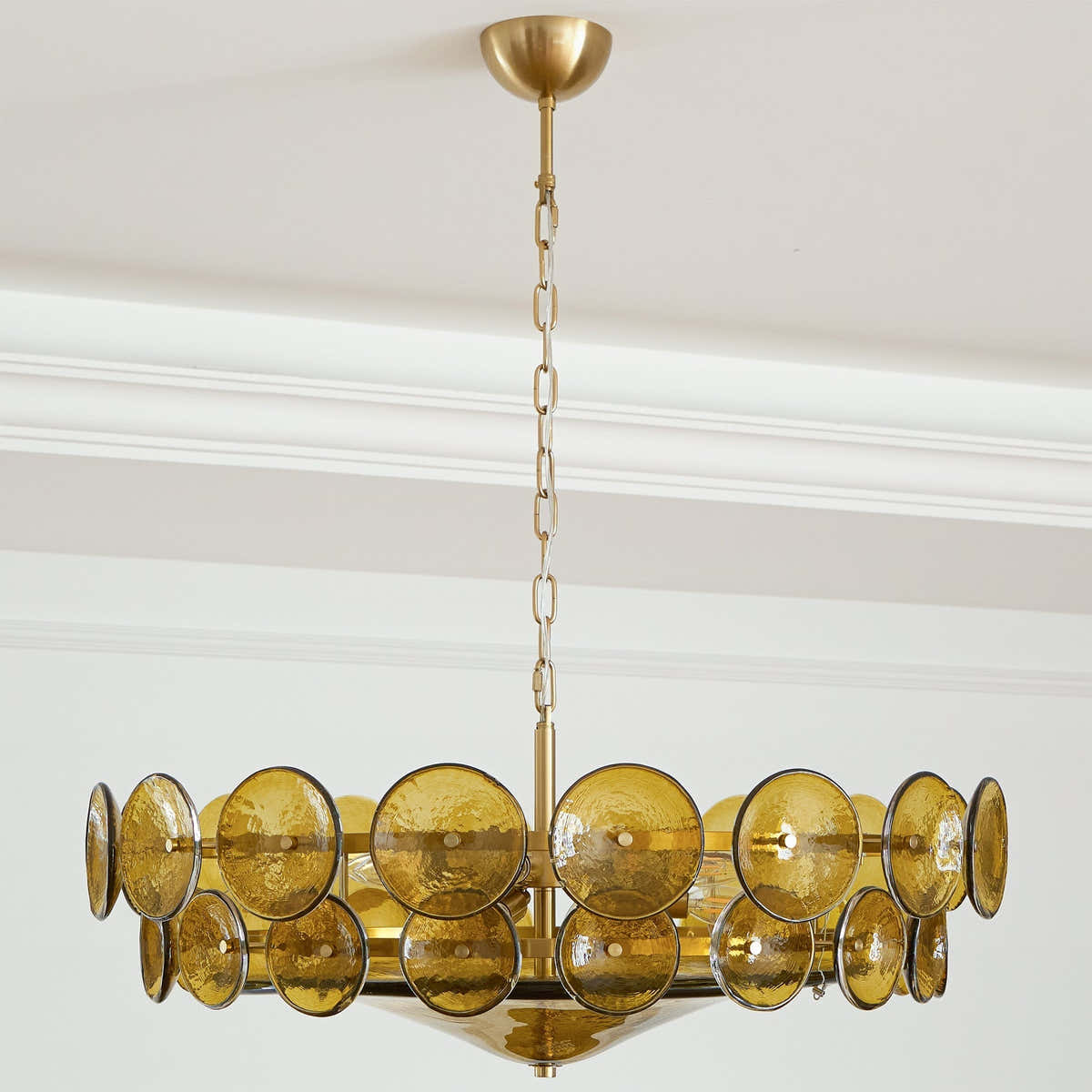 Solaris Disc Murano Chandelier