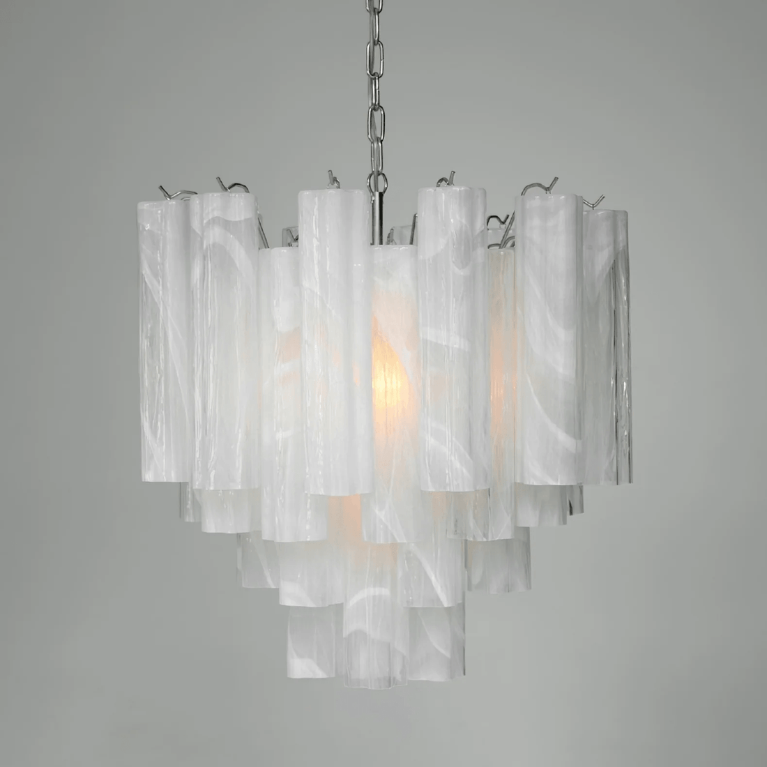 Frosted Glass Tubes Chandelier