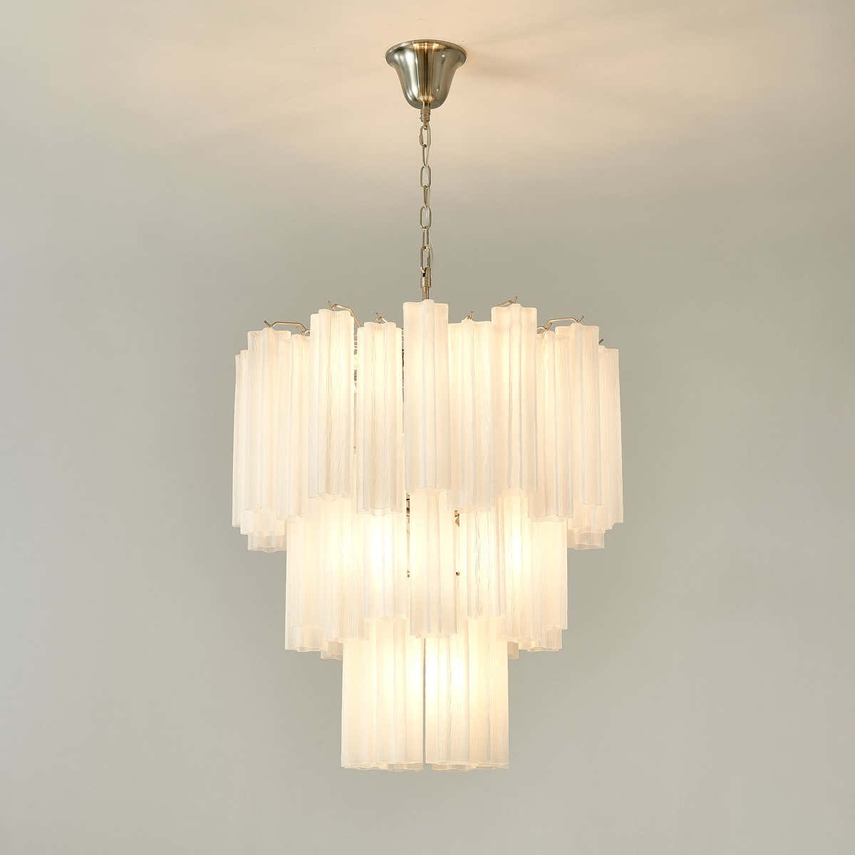 Frosted Glass Tubes Chandelier
